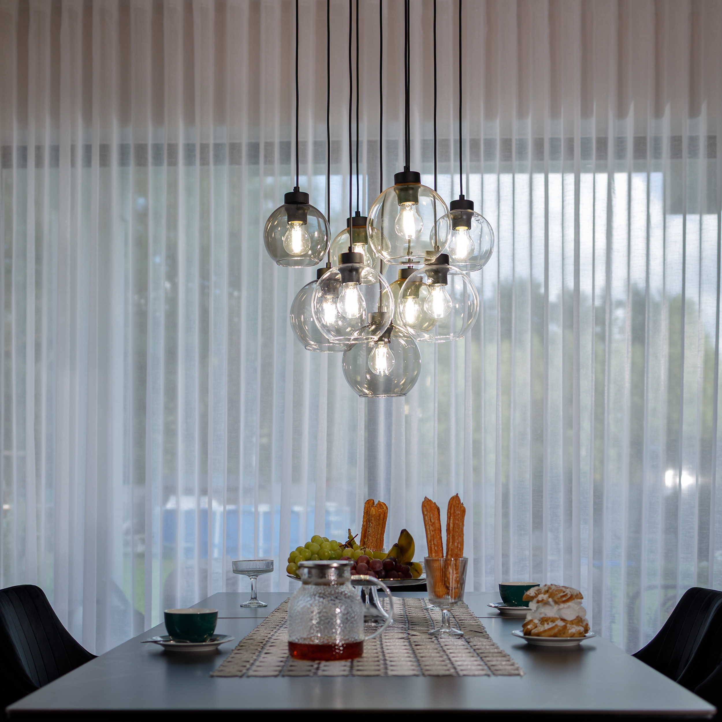 CUBUS MIX LAMPA WISZACA 9 KOŁO CUBUS MIX LAMPA WISZACA 9 KOŁO