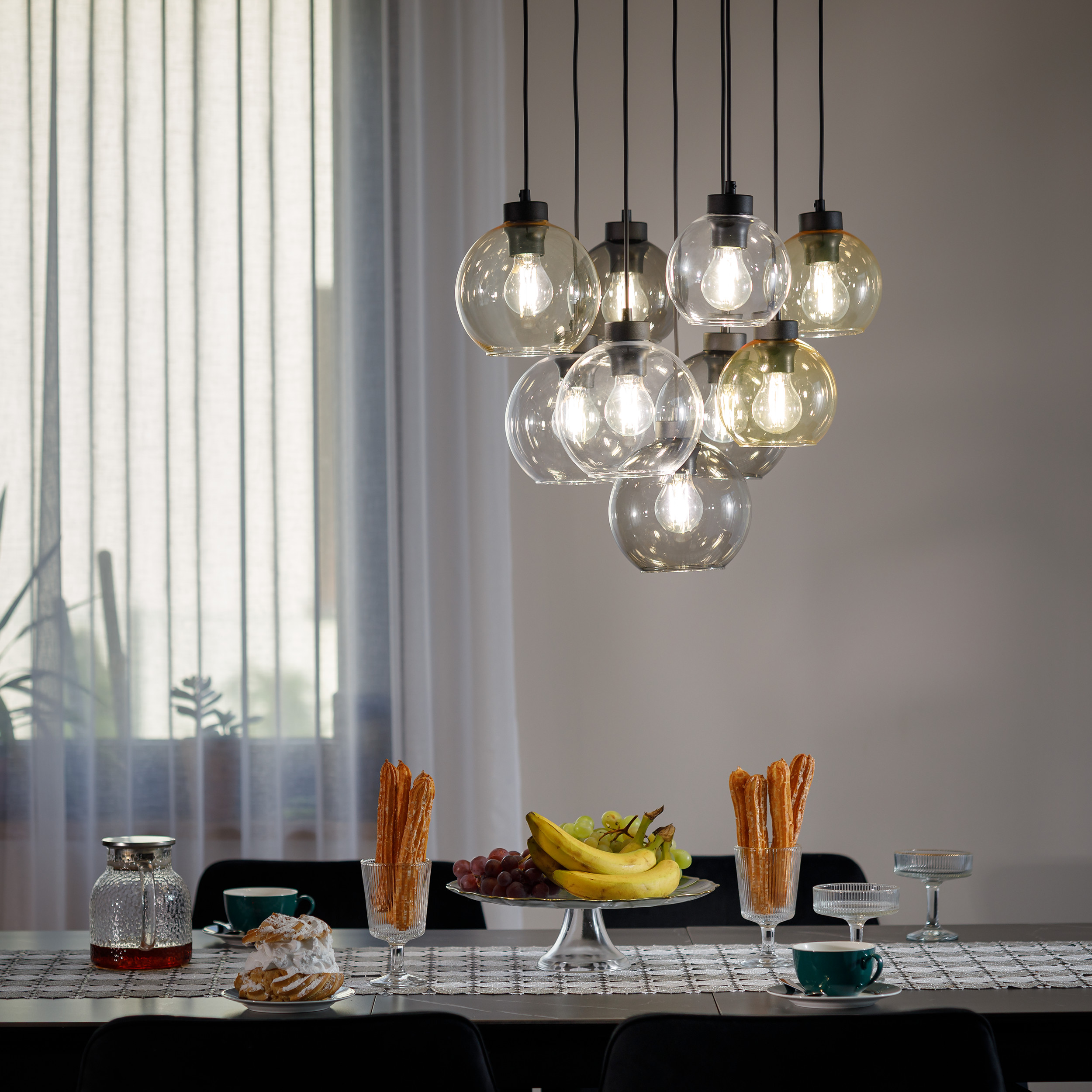 CUBUS MIX LAMPA WISZACA 9 KOŁO CUBUS MIX LAMPA WISZACA 9 KOŁO