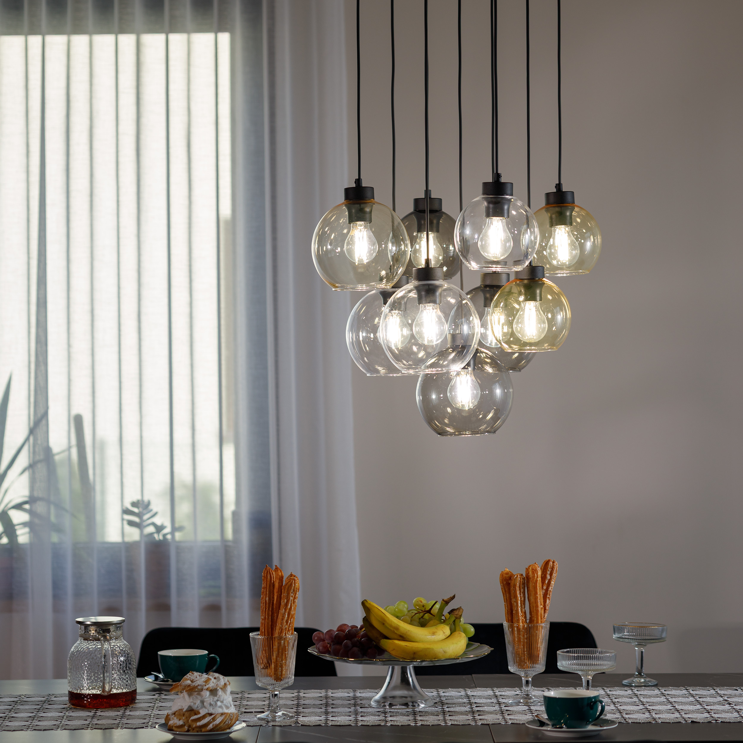 CUBUS MIX LAMPA WISZACA 9 KOŁO CUBUS MIX LAMPA WISZACA 9 KOŁO