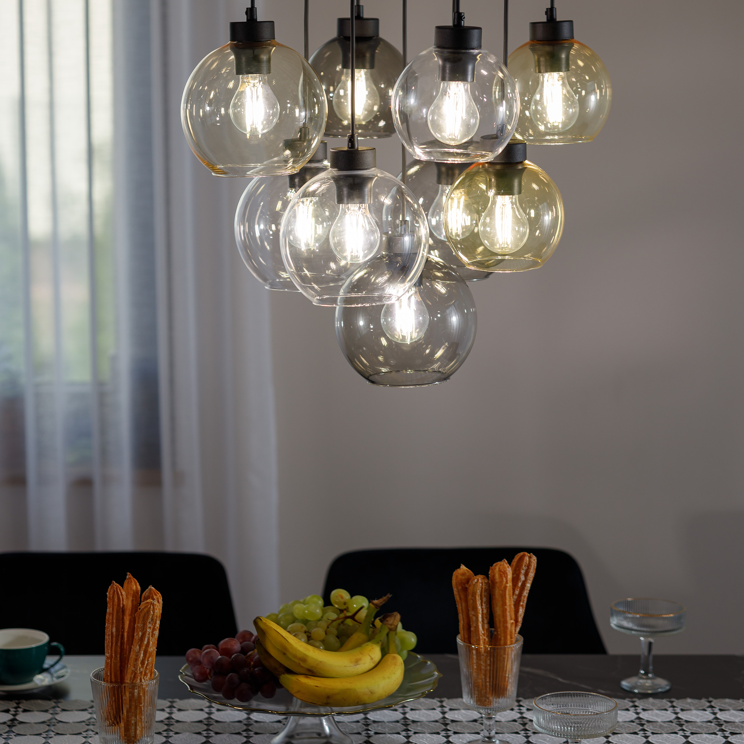 CUBUS MIX LAMPA WISZACA 9 KOŁO CUBUS MIX LAMPA WISZACA 9 KOŁO