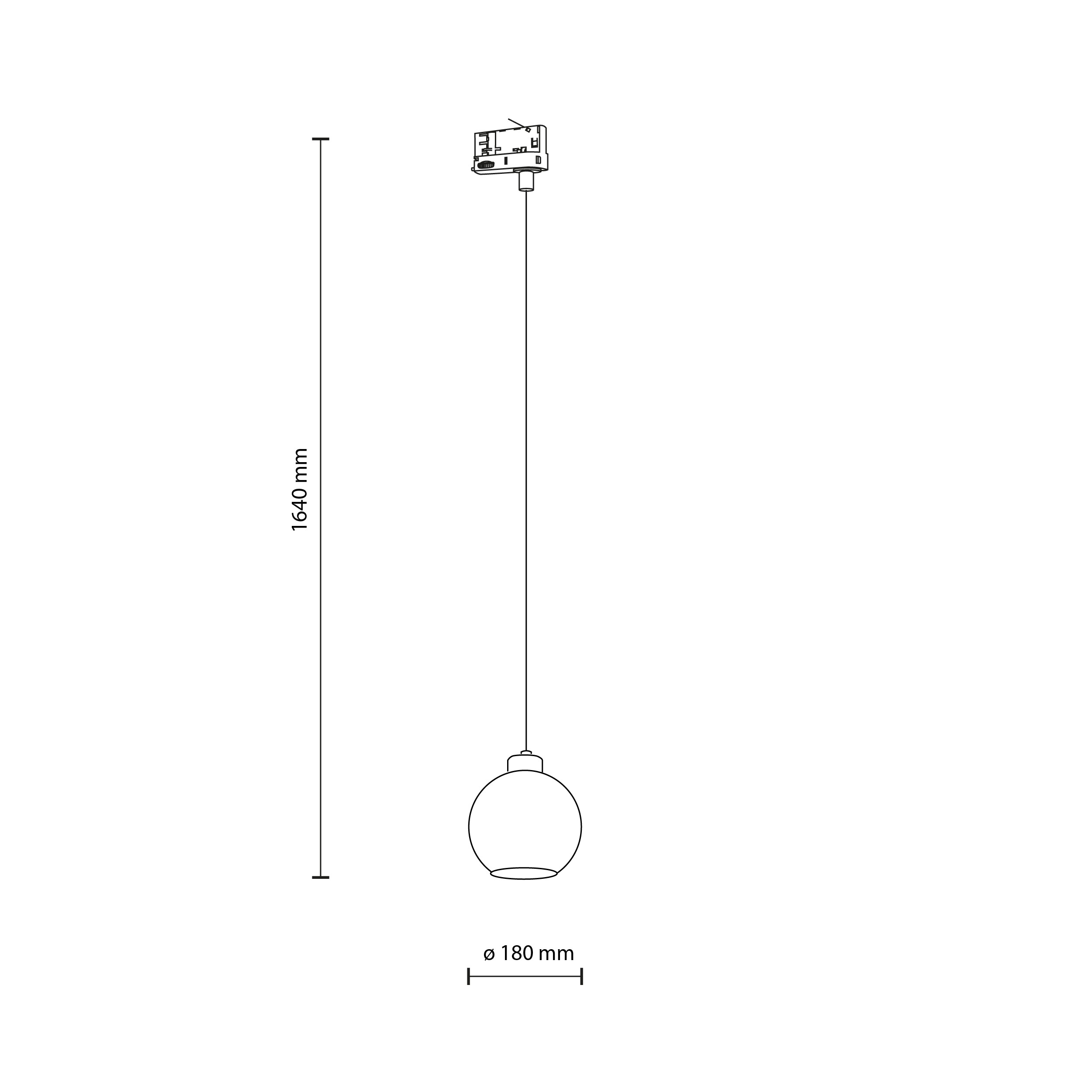TRACER CUBUS TRANSPARENT TRÓJOBWODOWY 1XE27 TRACER CUBUS TRANSPARENT TRÓJOBWODOWY 1XE27