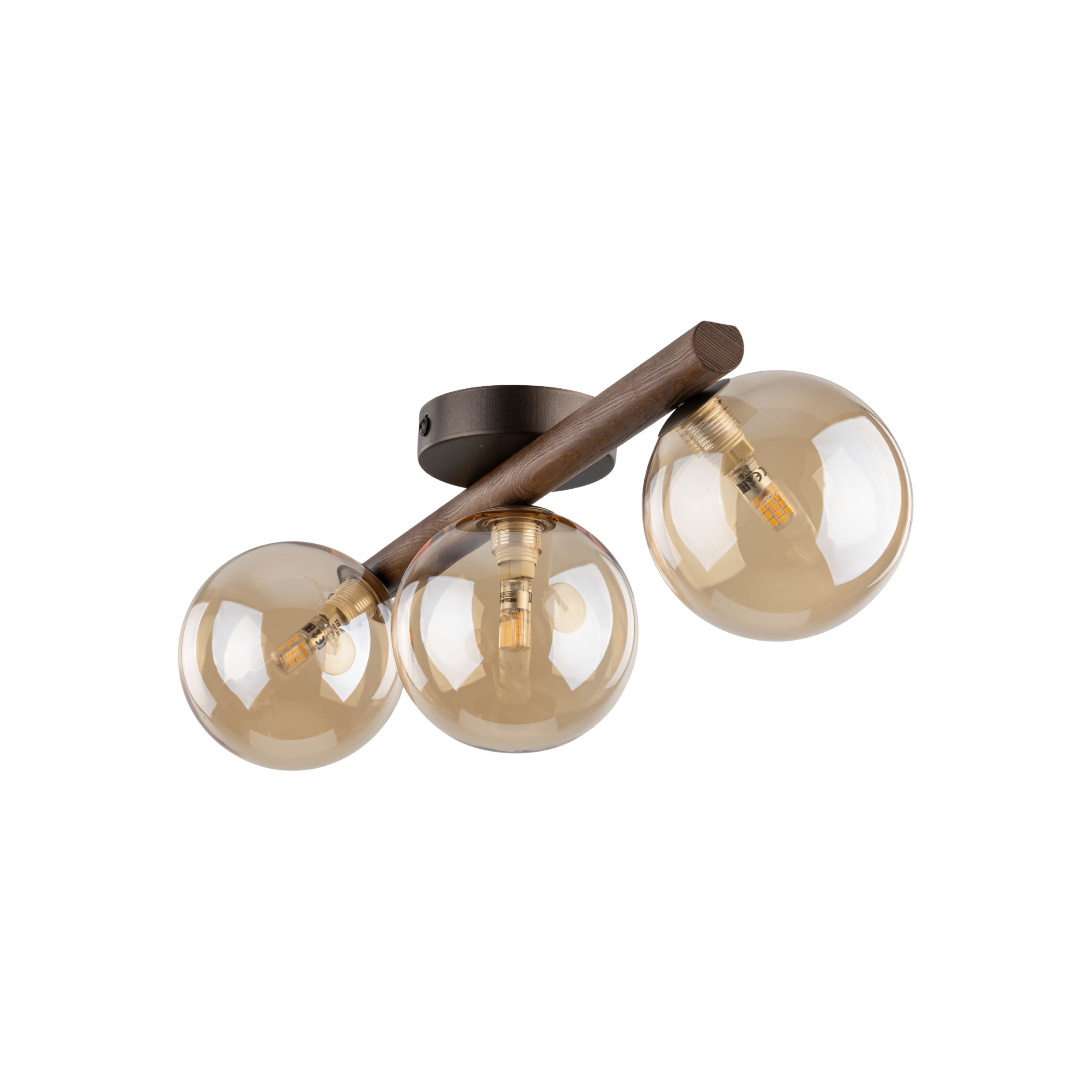 ESTERA WOOD ORZECH BURSZTYN LAMPA SUFITOWA 3XG9 ESTERA WOOD ORZECH BURSZTYN LAMPA SUFITOWA 3XG9