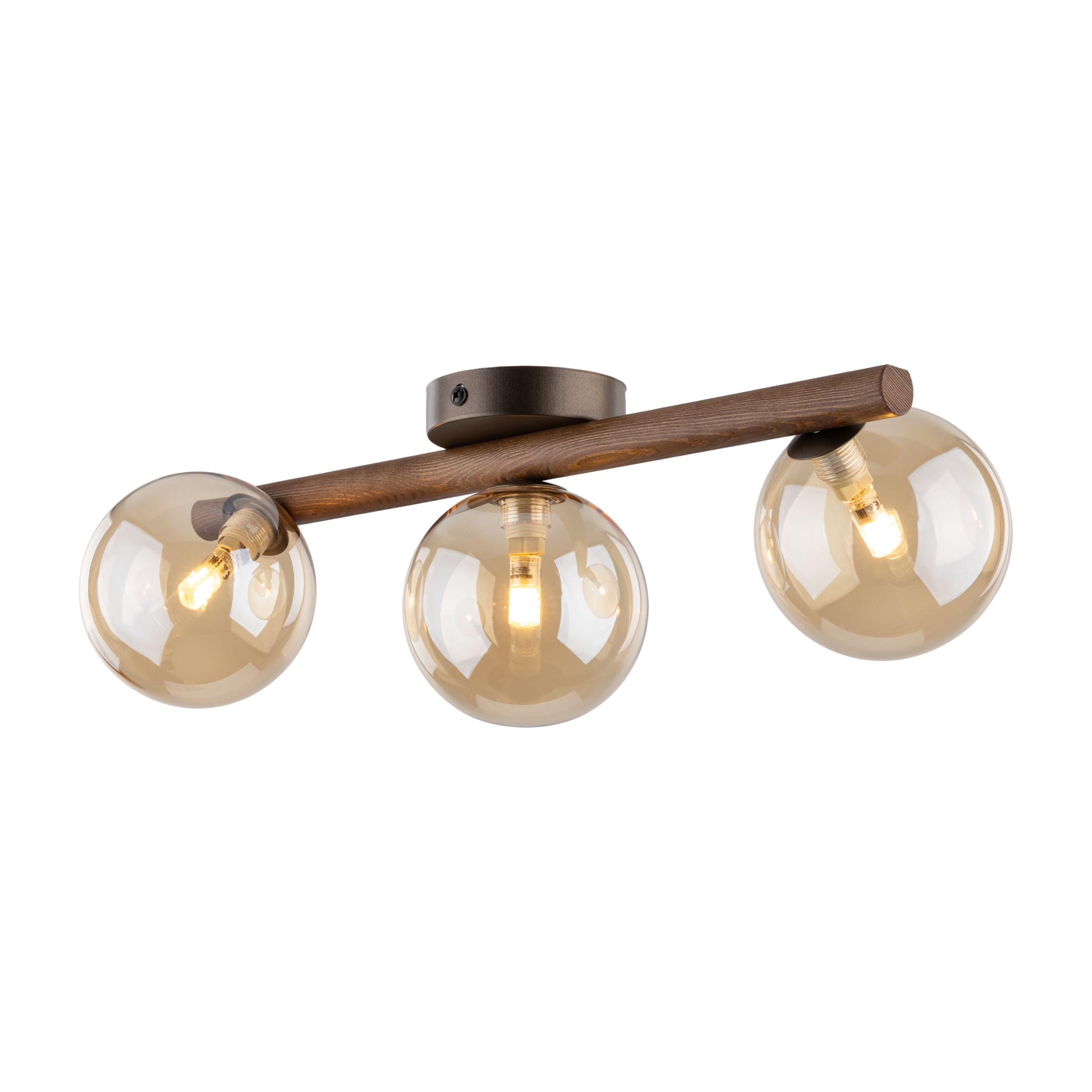 ESTERA WOOD ORZECH BURSZTYN LAMPA SUFITOWA 3XG9 ESTERA WOOD ORZECH BURSZTYN LAMPA SUFITOWA 3XG9