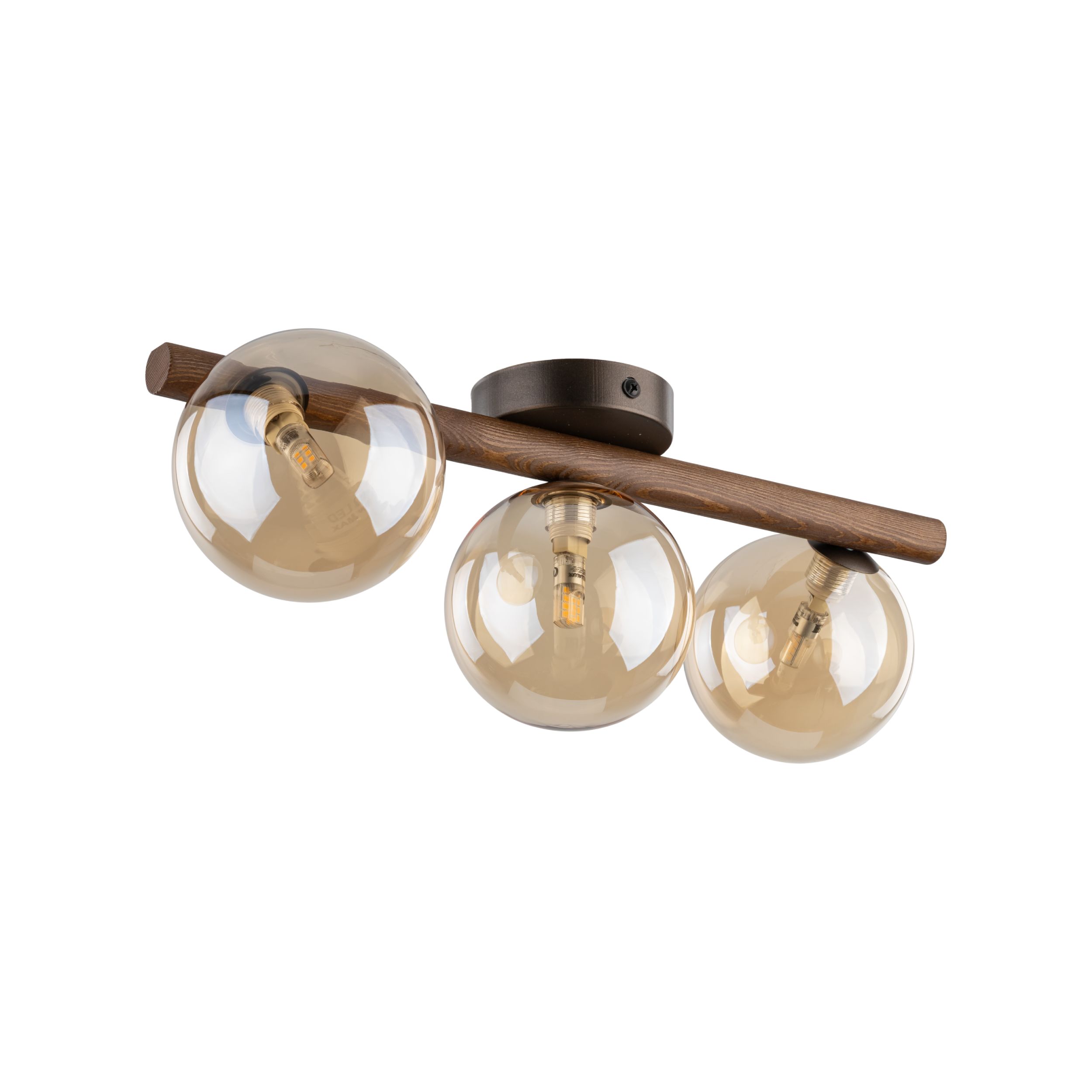 ESTERA WOOD ORZECH BURSZTYN LAMPA SUFITOWA 3XG9 ESTERA WOOD ORZECH BURSZTYN LAMPA SUFITOWA 3XG9