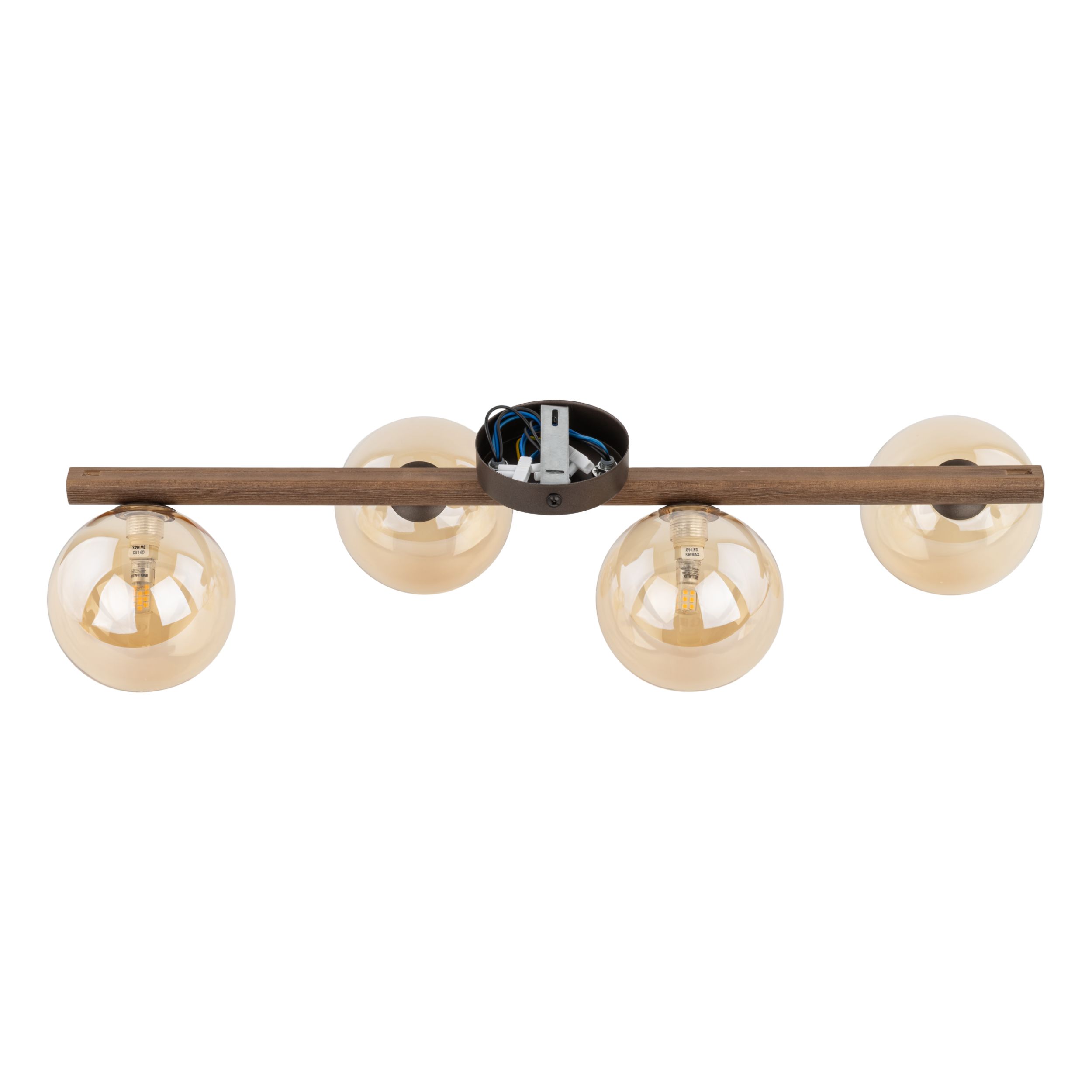 ESTERA WOOD ORZECH BURSZTYN LAMPA SUFITOWA 4XG9 ESTERA WOOD ORZECH BURSZTYN LAMPA SUFITOWA 4XG9