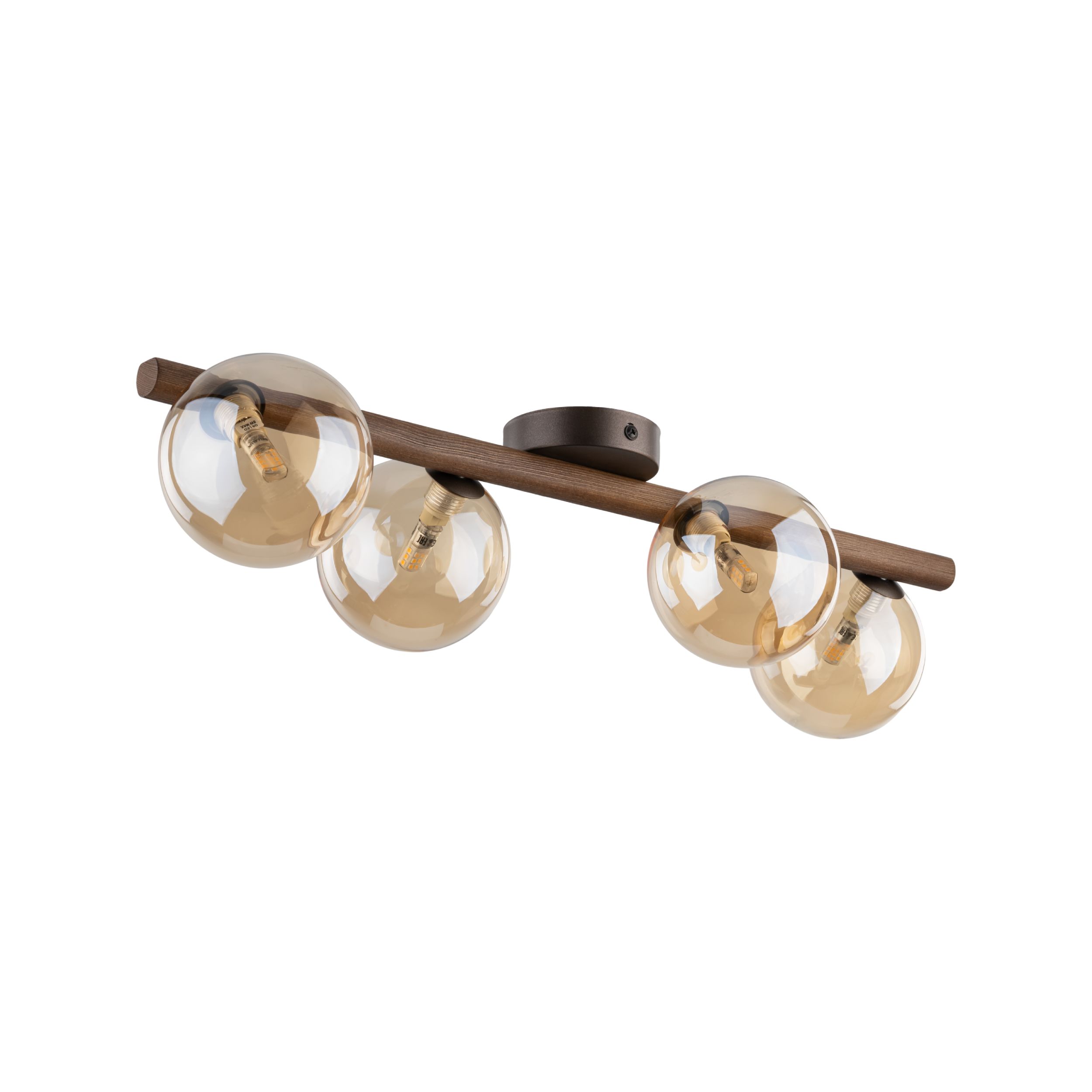 ESTERA WOOD ORZECH BURSZTYN LAMPA SUFITOWA 4XG9 ESTERA WOOD ORZECH BURSZTYN LAMPA SUFITOWA 4XG9