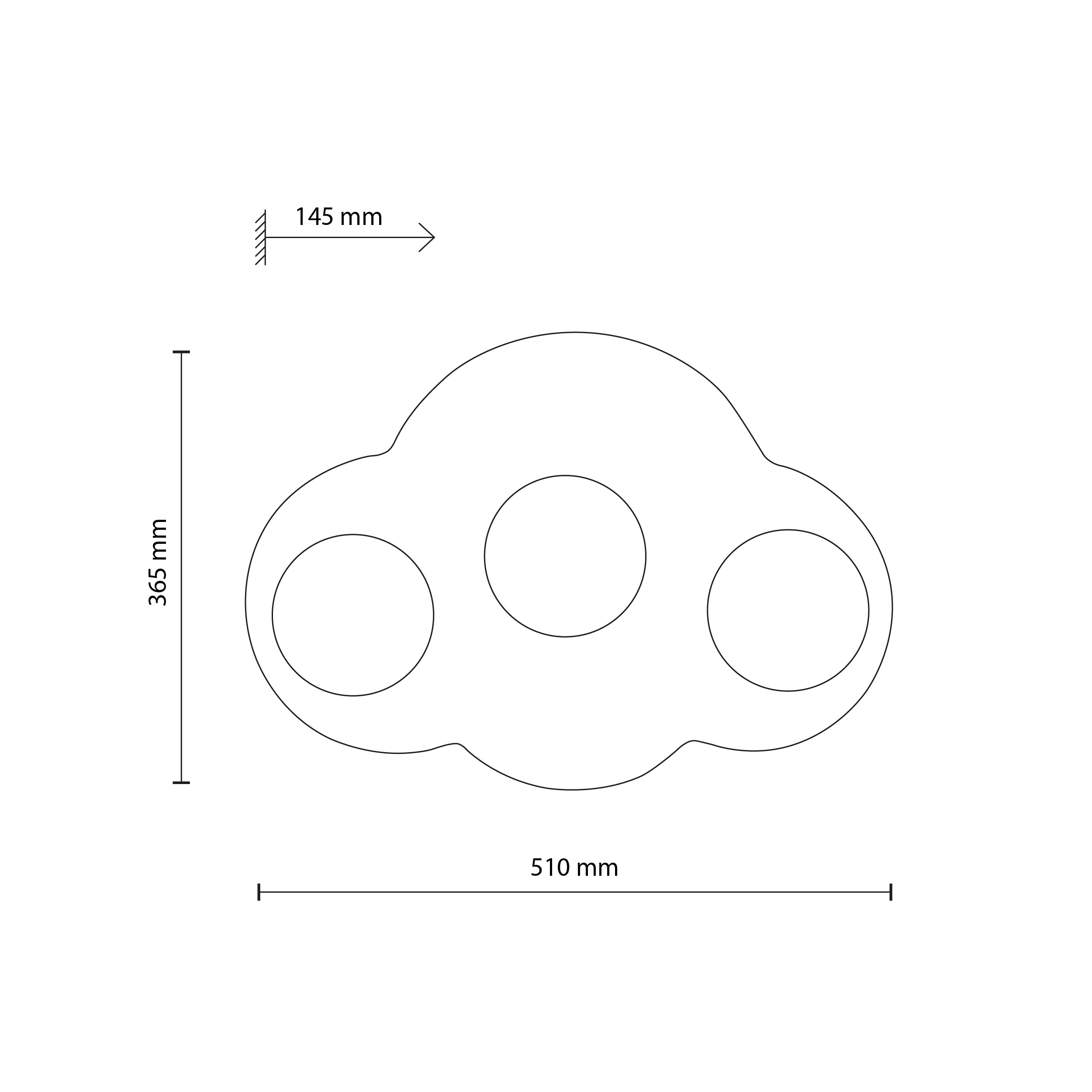 CLOUD NEW SABIA KINKIET 3XG9 CLOUD NEW SABIA KINKIET 3XG9