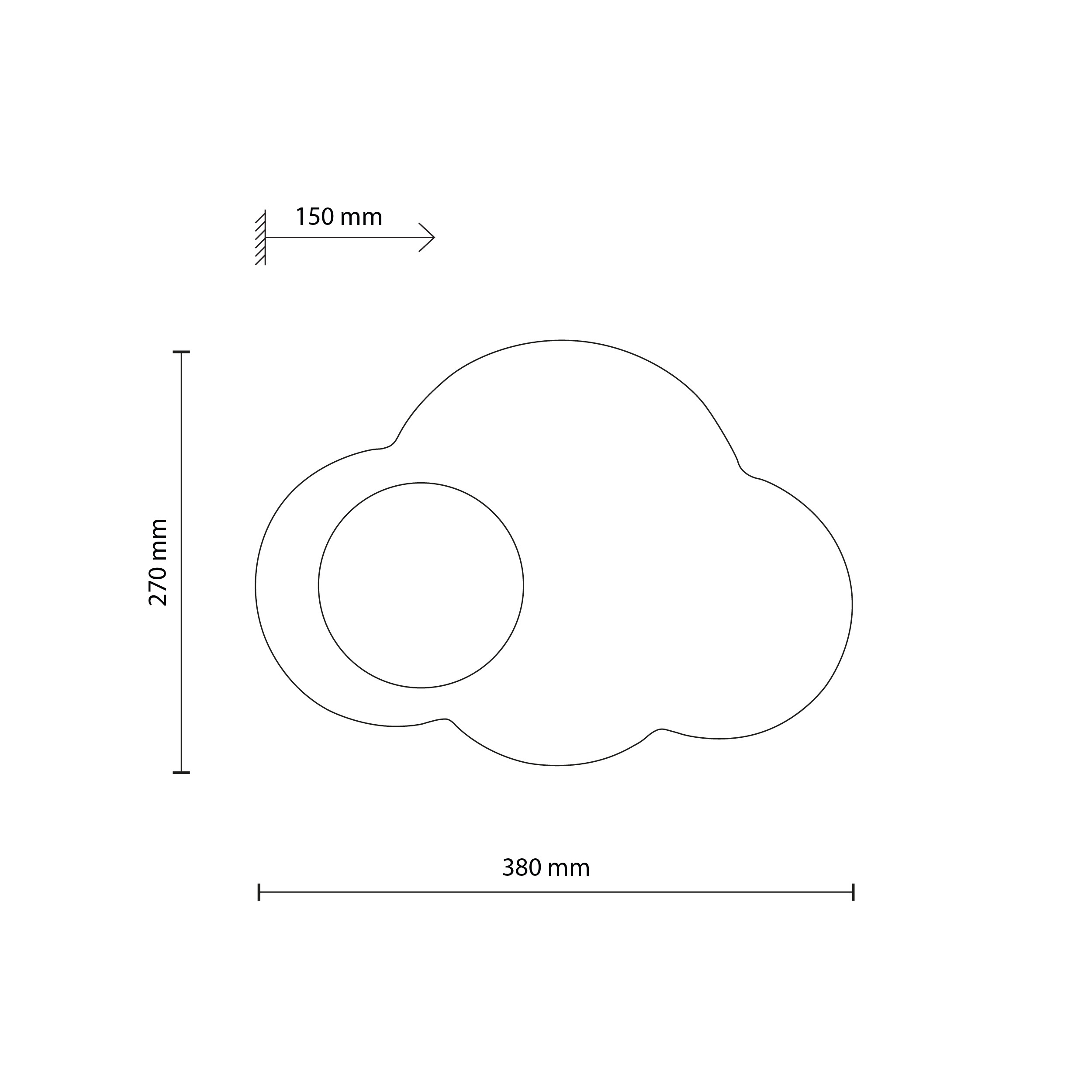 CLOUD NEW BLUE KINKIET 1XG9 CLOUD NEW BLUE KINKIET 1XG9