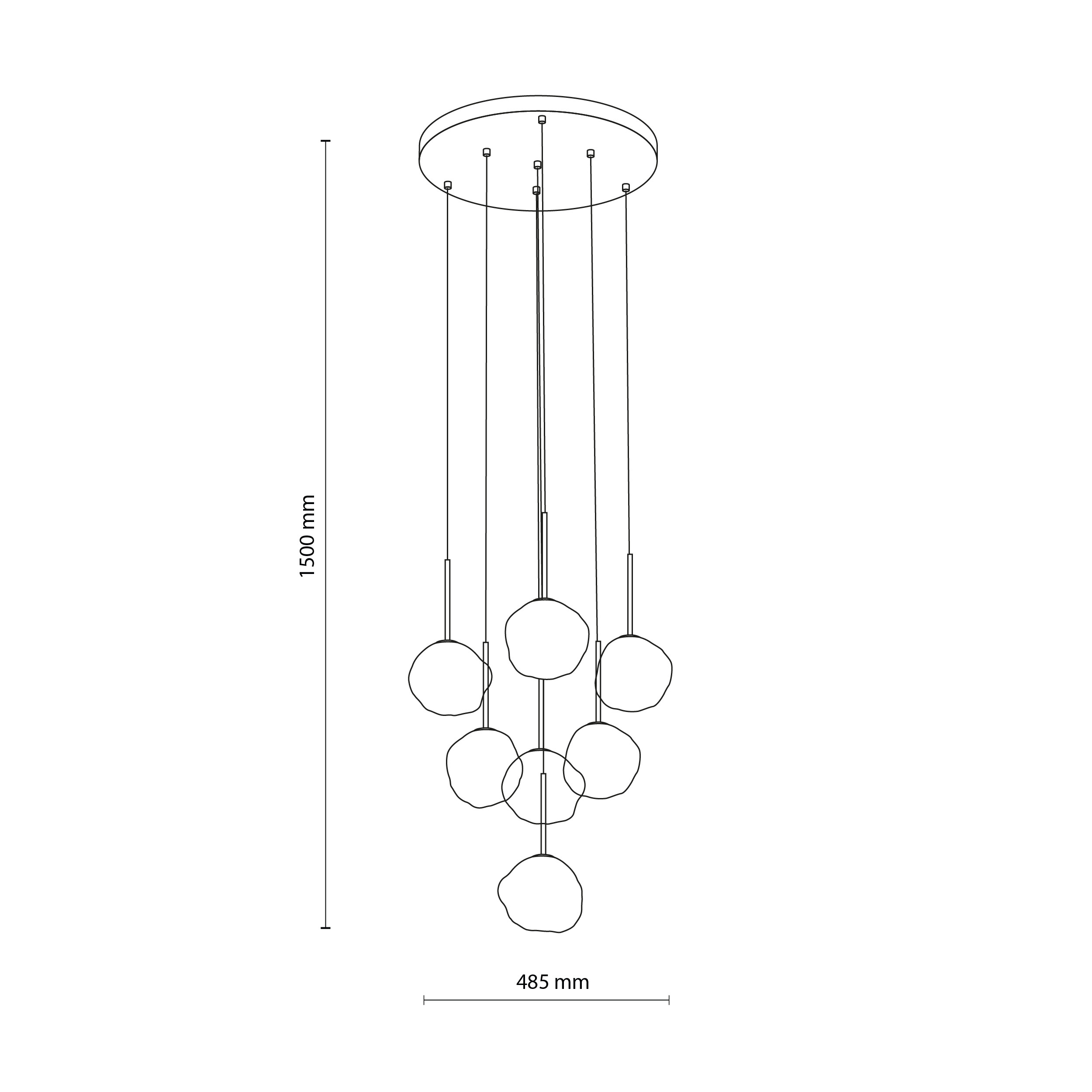 LAVA SABIA LAMPA WISZĄCA 7XG9 LAVA SABIA LAMPA WISZĄCA 7XG9