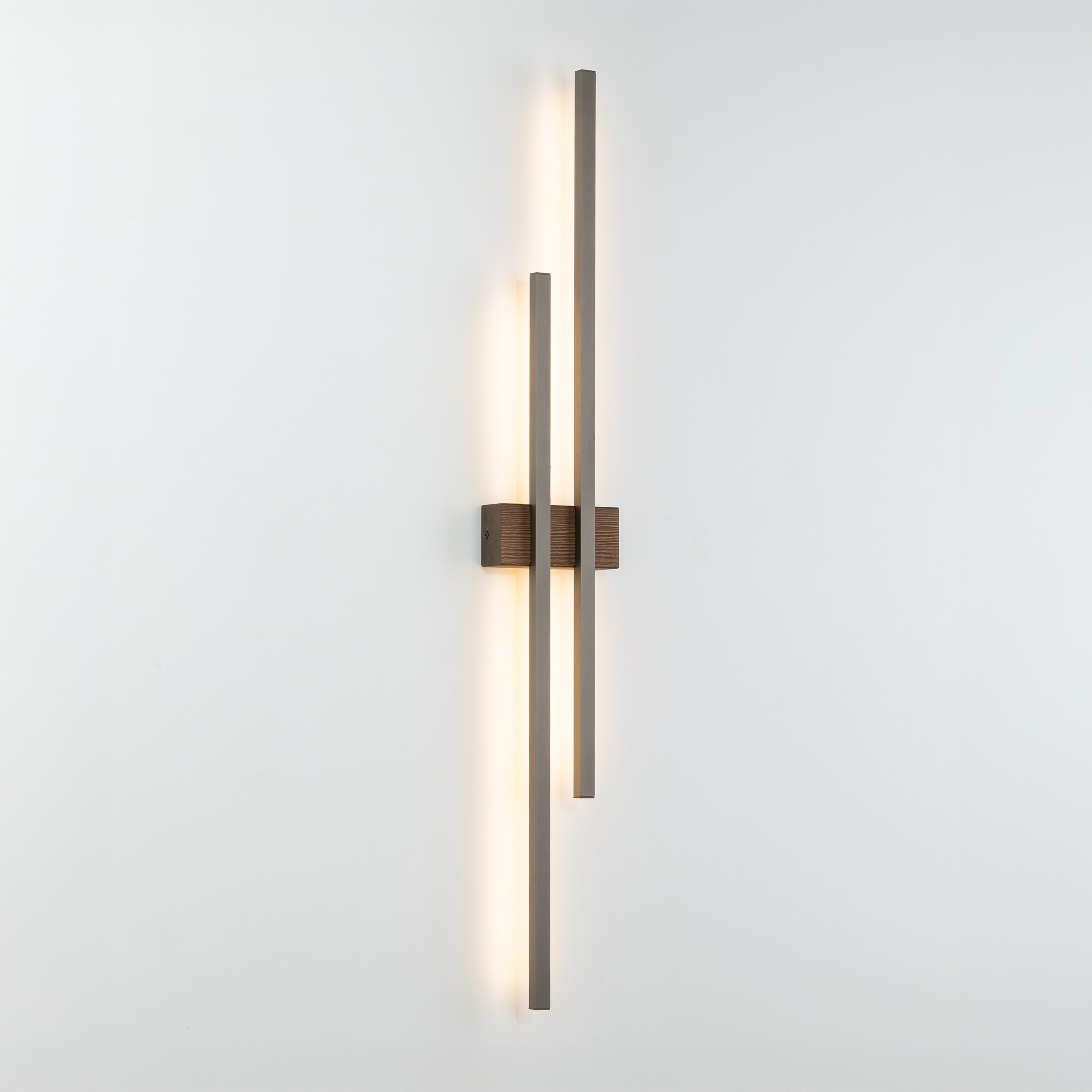 FLASH NEW BROWN WOOD KINKIET 2 LED FLASH NEW BROWN WOOD KINKIET 2 LED