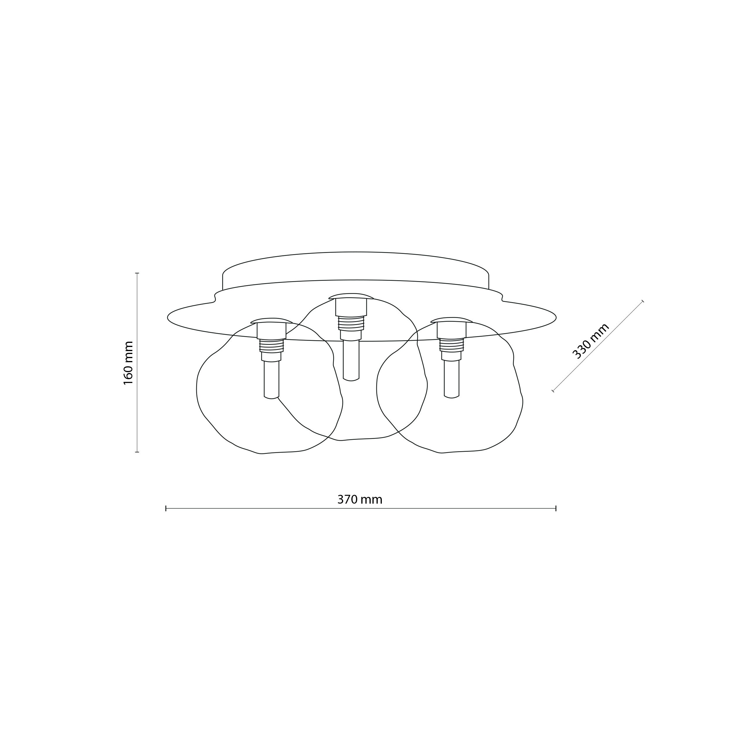 LAVA NEW BROWN LAMPA SUFITOWA 3XG9 LAVA NEW BROWN LAMPA SUFITOWA 3XG9