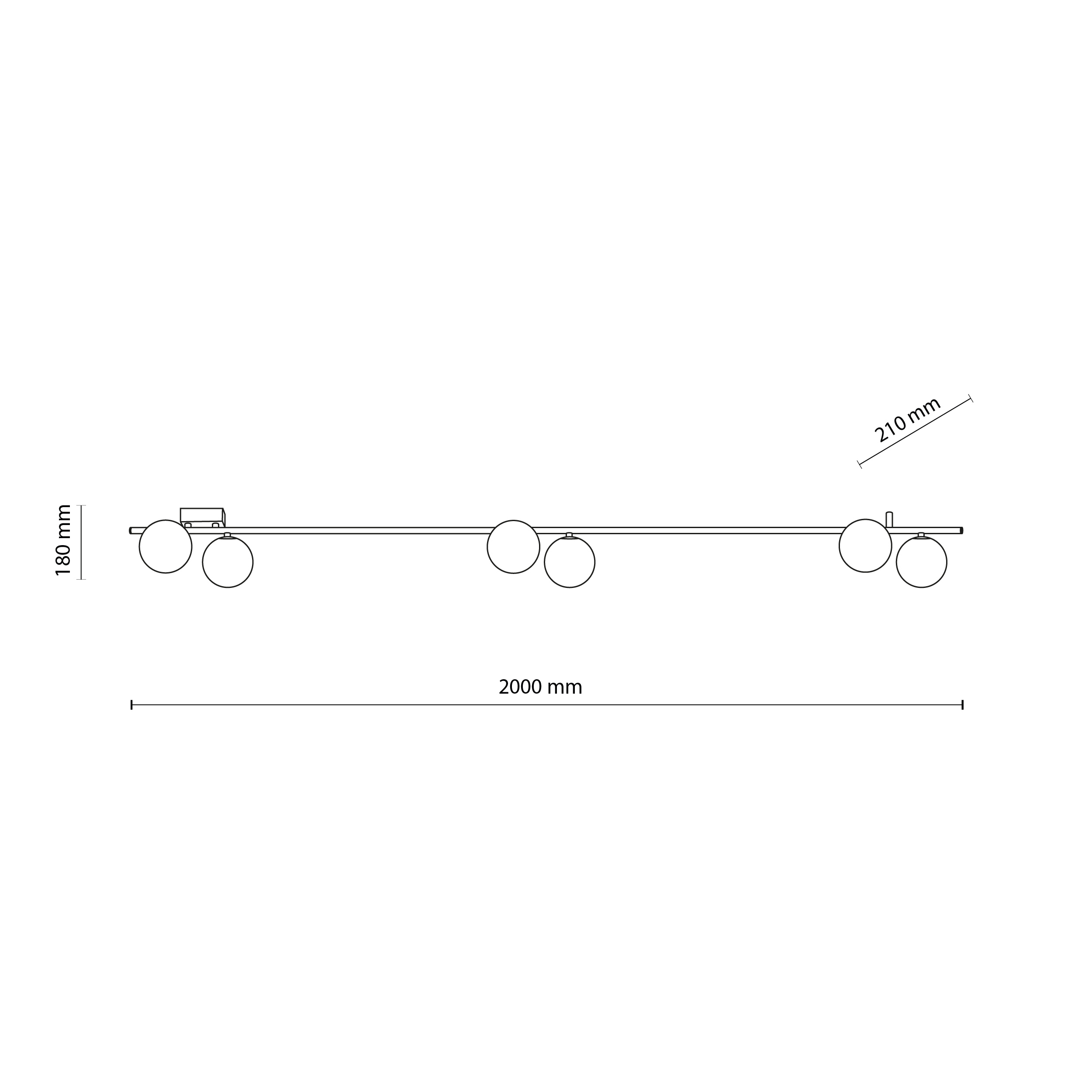 IMELO BLACK LAMPA SUFITOWA 6XG9 IMELO BLACK LAMPA SUFITOWA 6XG9