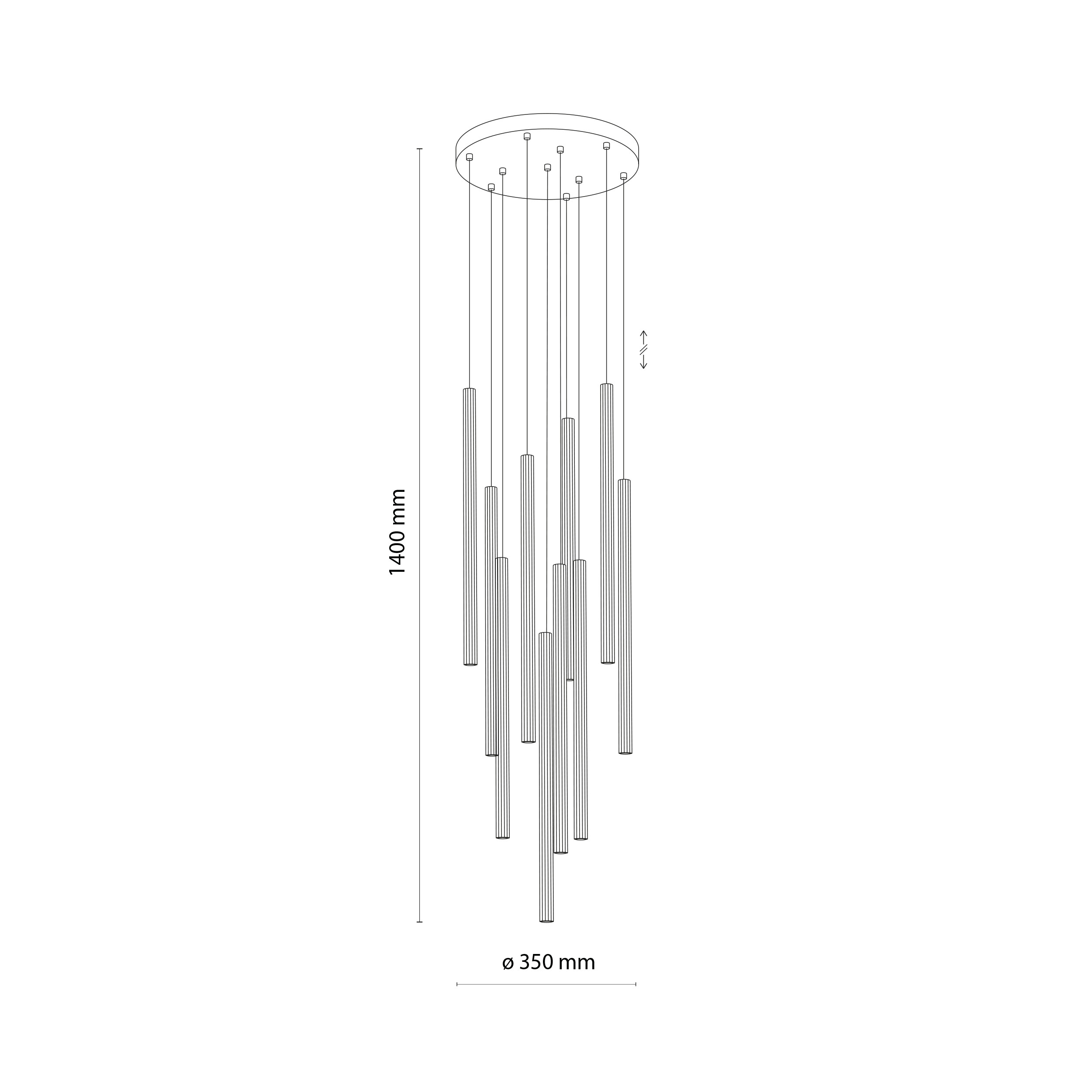 FERRO SABIA CHAMPAGNE LAMPA WISZĄCA 10XG9 KOŁO FERRO SABIA CHAMPAGNE LAMPA WISZĄCA 10XG9 KOŁO