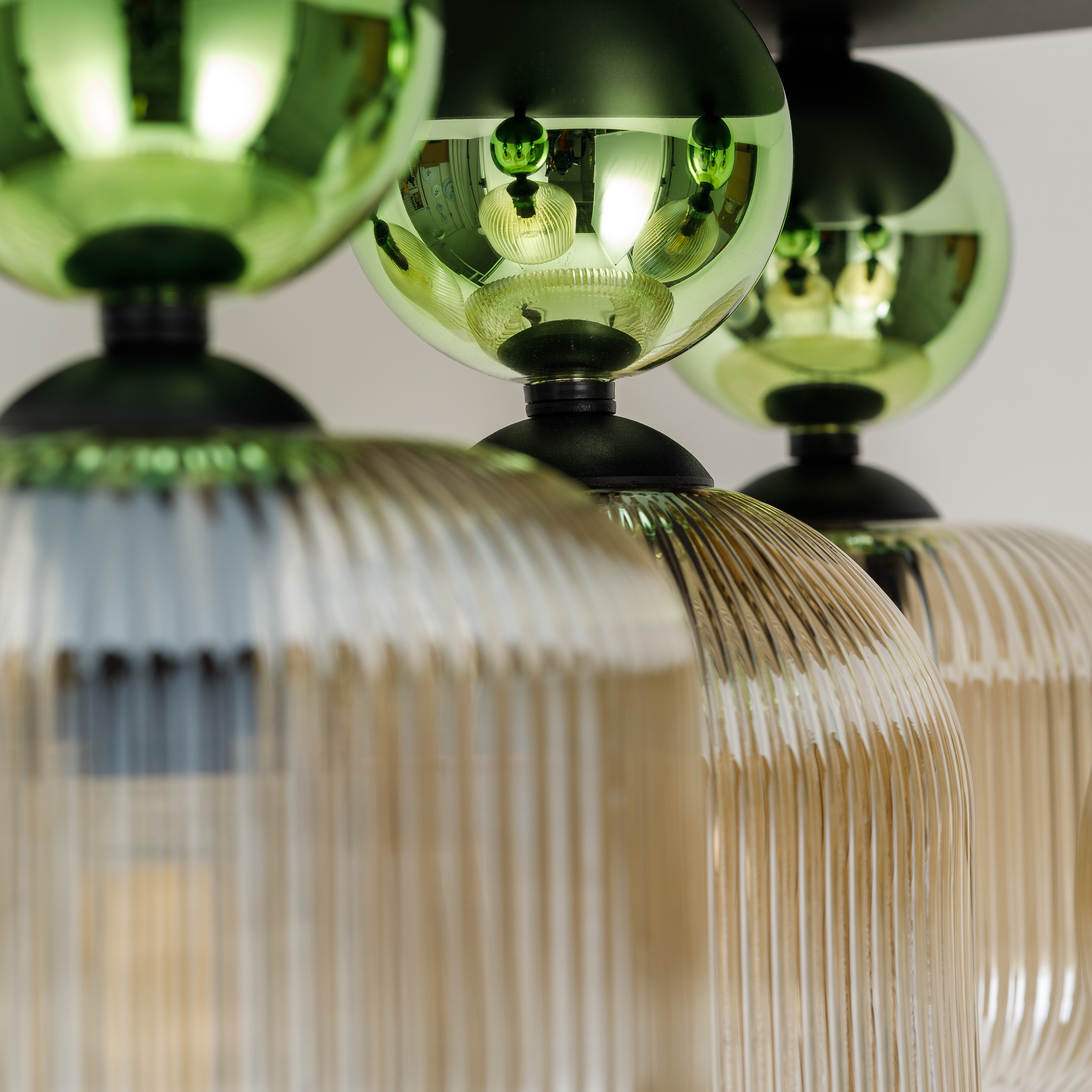 SOPHIA GREEN COGNAC LAMPA SUFITOWA 5XE14 SOPHIA GREEN COGNAC LAMPA SUFITOWA 5XE14