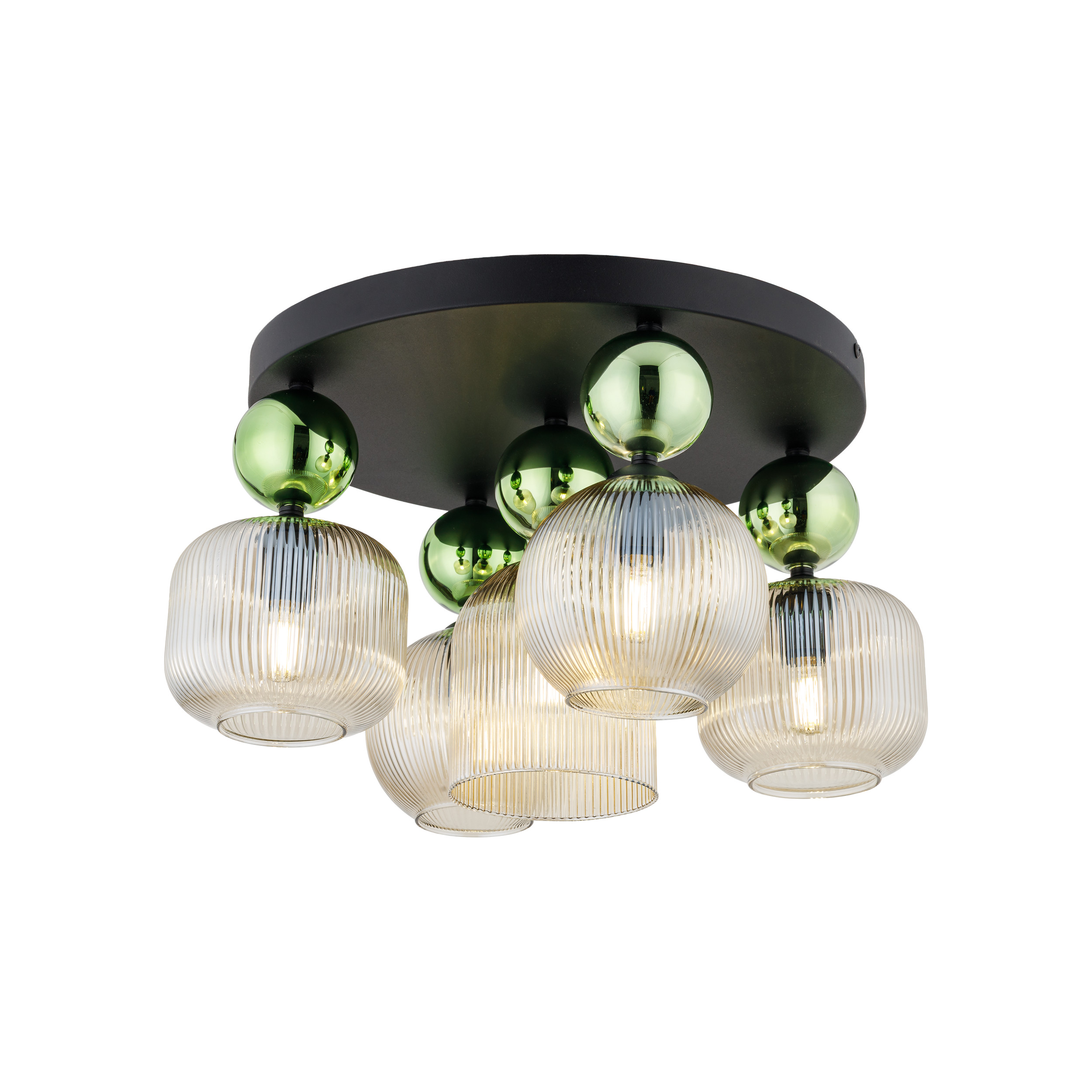 SOPHIA GREEN COGNAC LAMPA SUFITOWA 5XE14 SOPHIA GREEN COGNAC LAMPA SUFITOWA 5XE14
