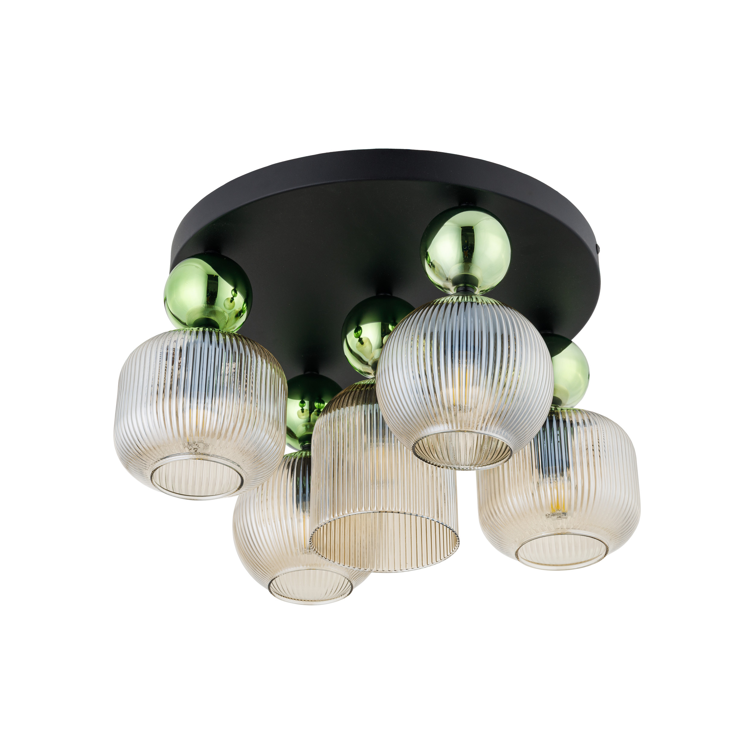 SOPHIA GREEN COGNAC LAMPA SUFITOWA 5XE14 SOPHIA GREEN COGNAC LAMPA SUFITOWA 5XE14