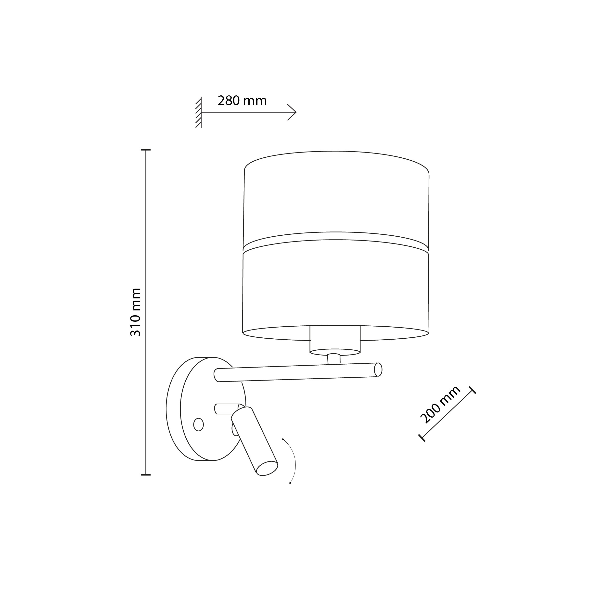 CALMA KINKIET 1XE27+G9 CALMA KINKIET 1XE27+G9