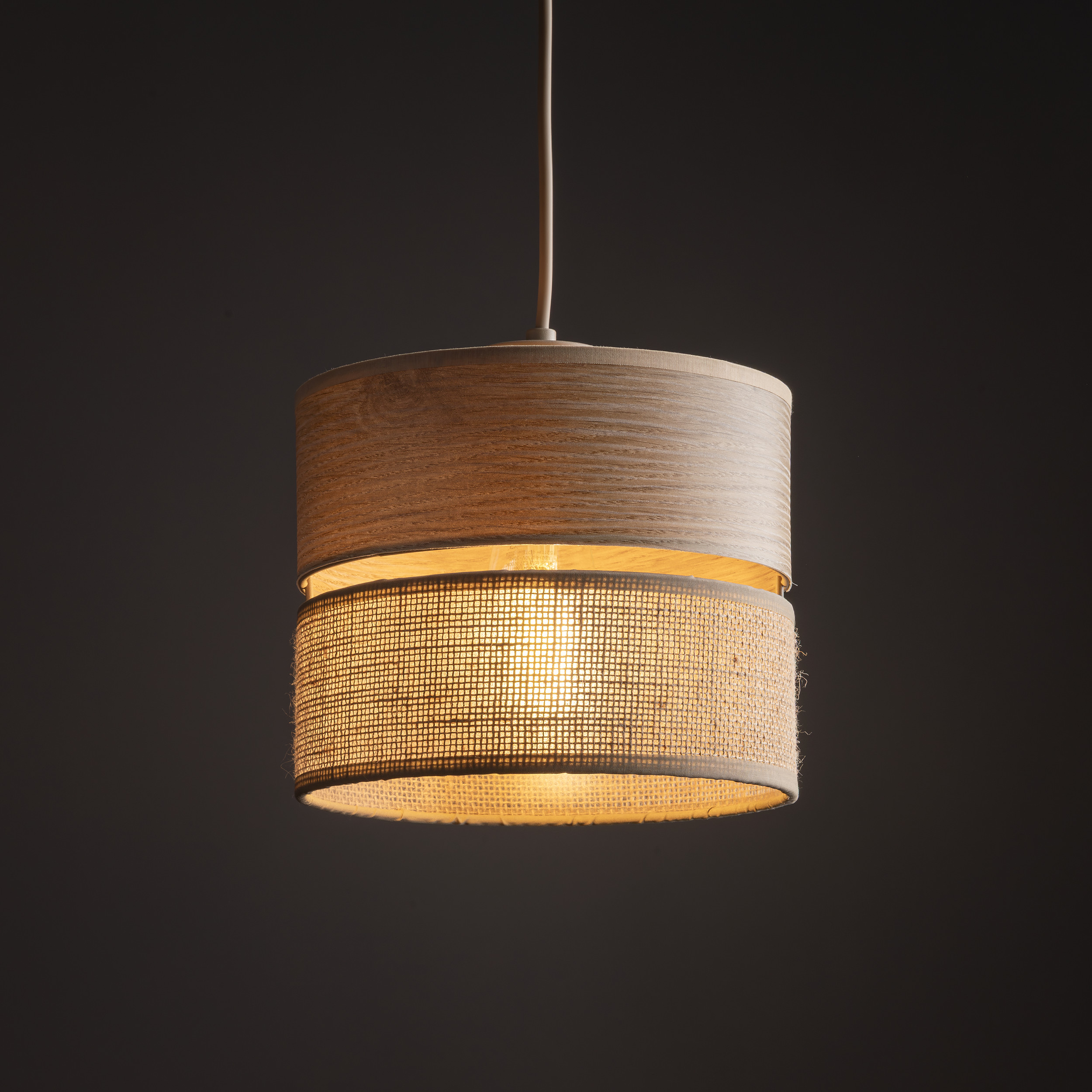 DORMA WOOD JUTA LAMPA WISZĄCA 1XE27 DORMA WOOD JUTA LAMPA WISZĄCA 1XE27