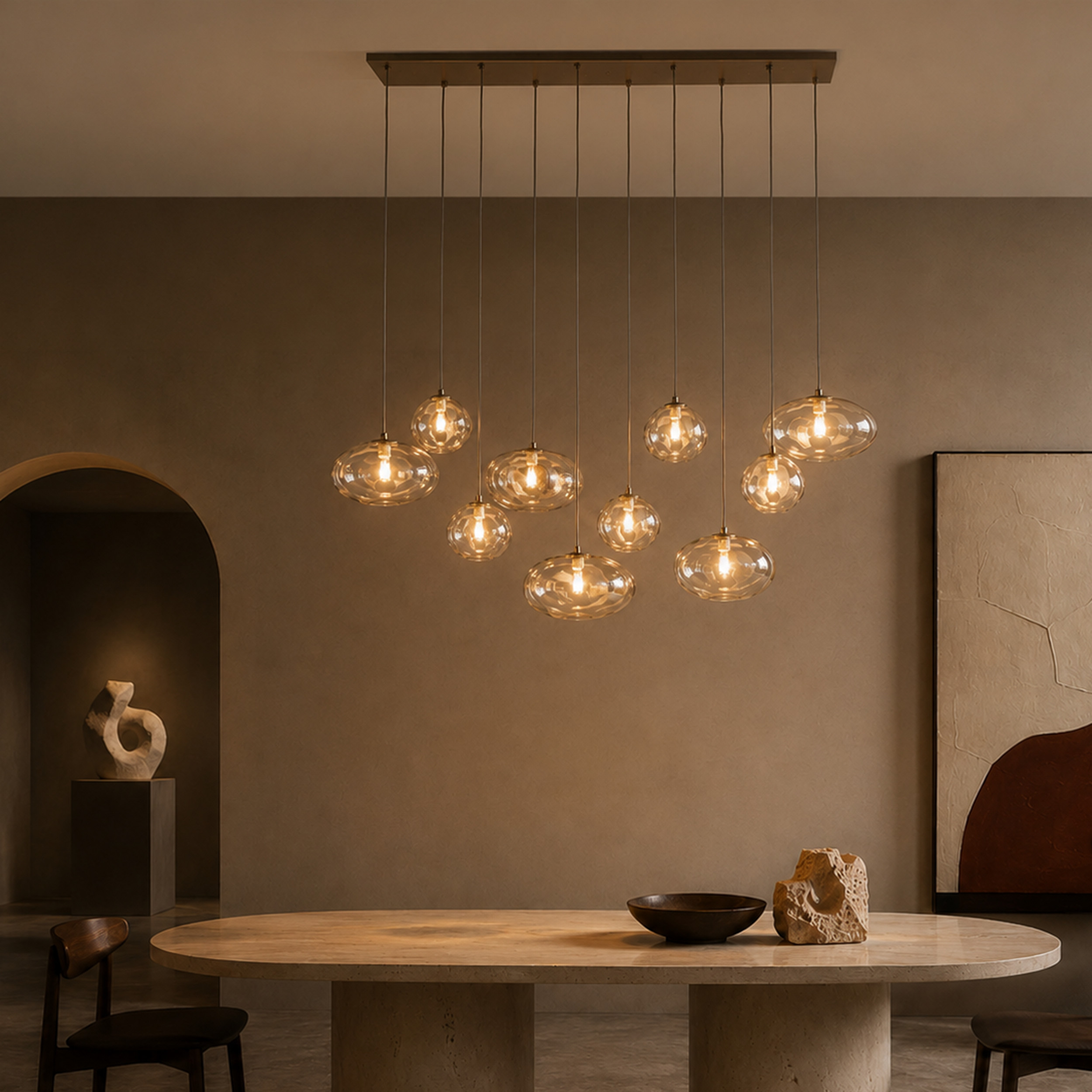 NEBIA NEW BROWN LAMPA WISZĄCA 10XG9 NEBIA NEW BROWN LAMPA WISZĄCA 10XG9