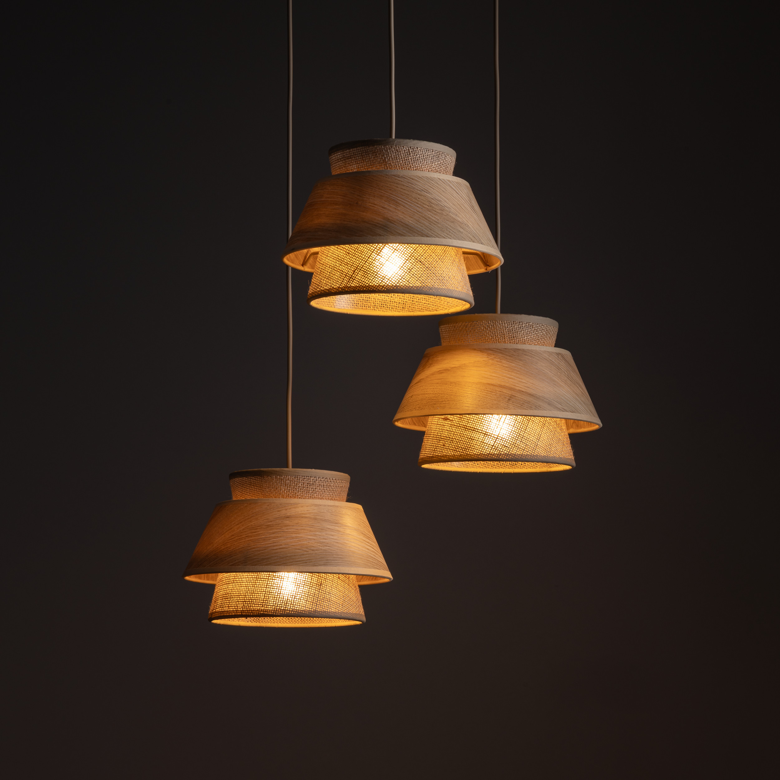KALUM WOOD LAMPA WISZĄCA 3XE27 KOŁO KALUM WOOD LAMPA WISZĄCA 3XE27 KOŁO
