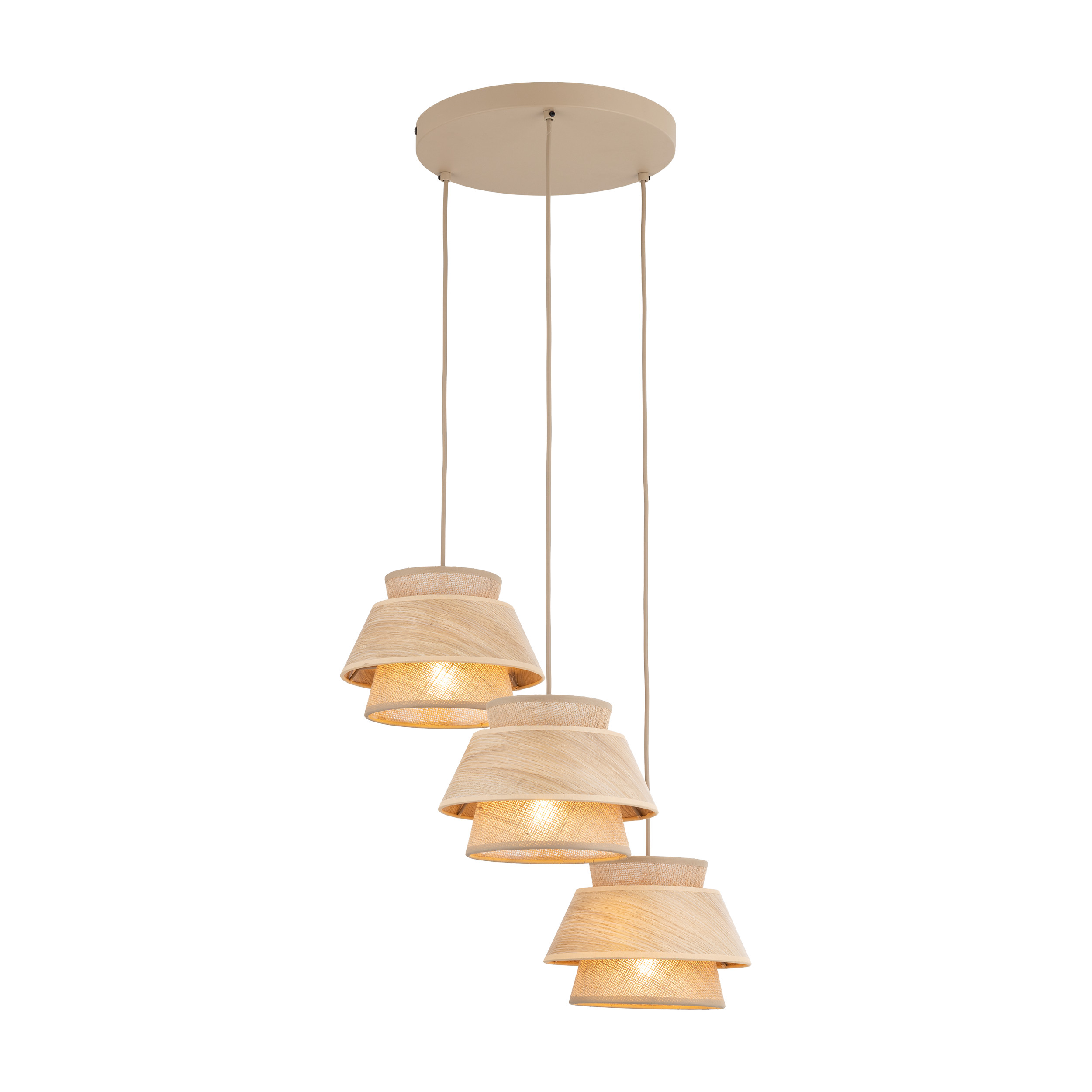 KALUM WOOD LAMPA WISZĄCA 3XE27 KOŁO KALUM WOOD LAMPA WISZĄCA 3XE27 KOŁO
