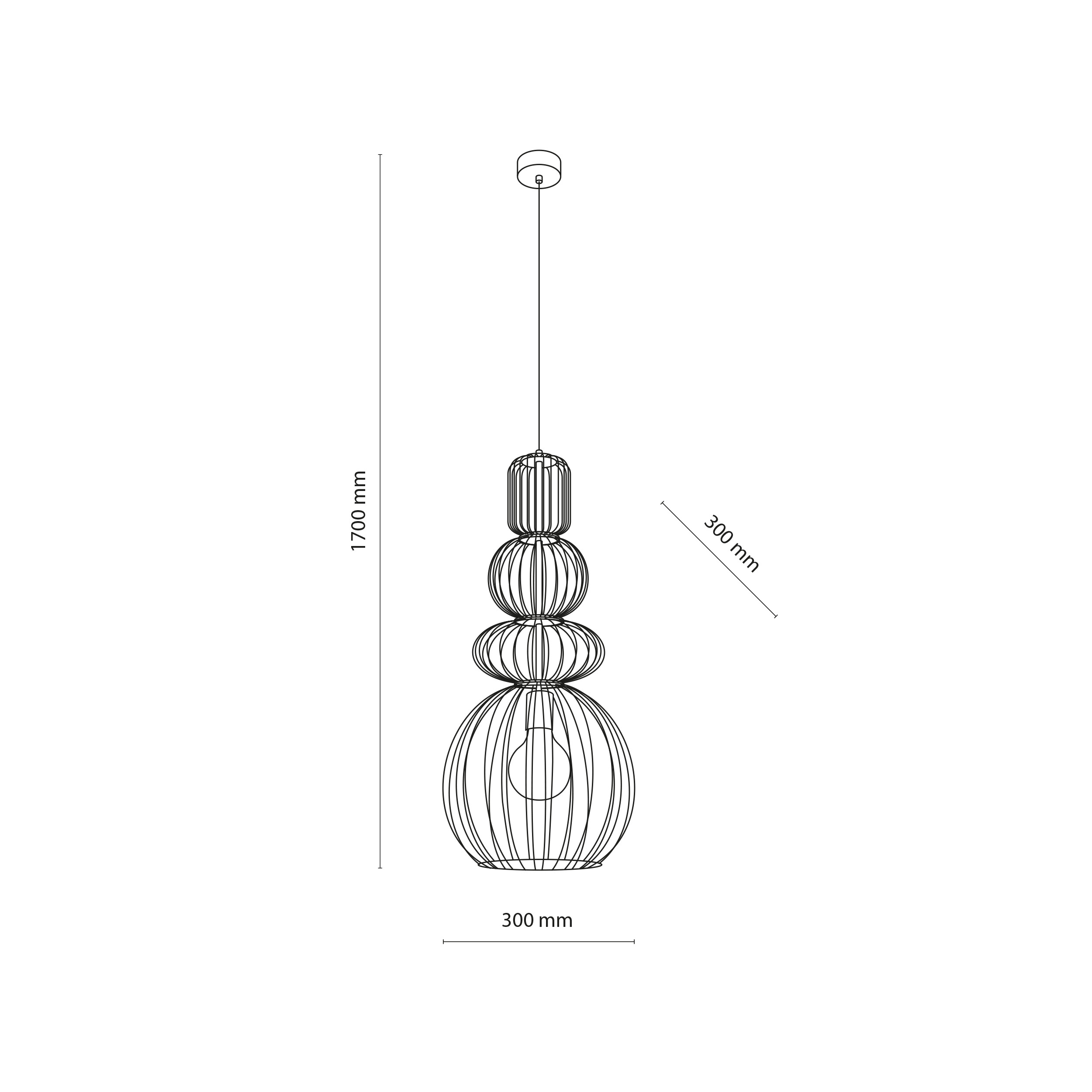 KAGO SABIA LAMPA WISZĄCA 1XE27 KAGO SABIA LAMPA WISZĄCA 1XE27