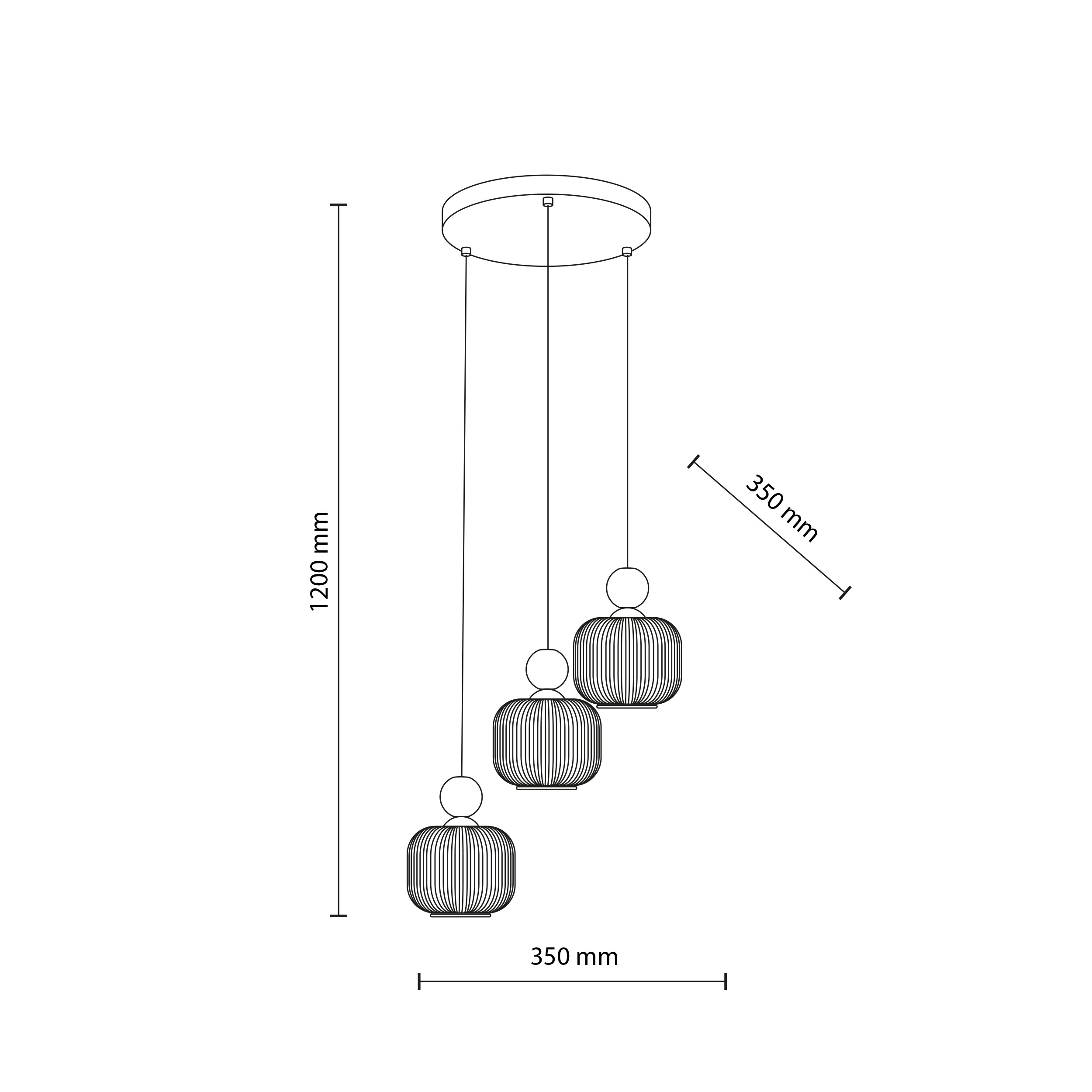 BALLO ORZECH LAMPA WISZĄCA 3XE14 KOŁO BALLO ORZECH LAMPA WISZĄCA 3XE14 KOŁO