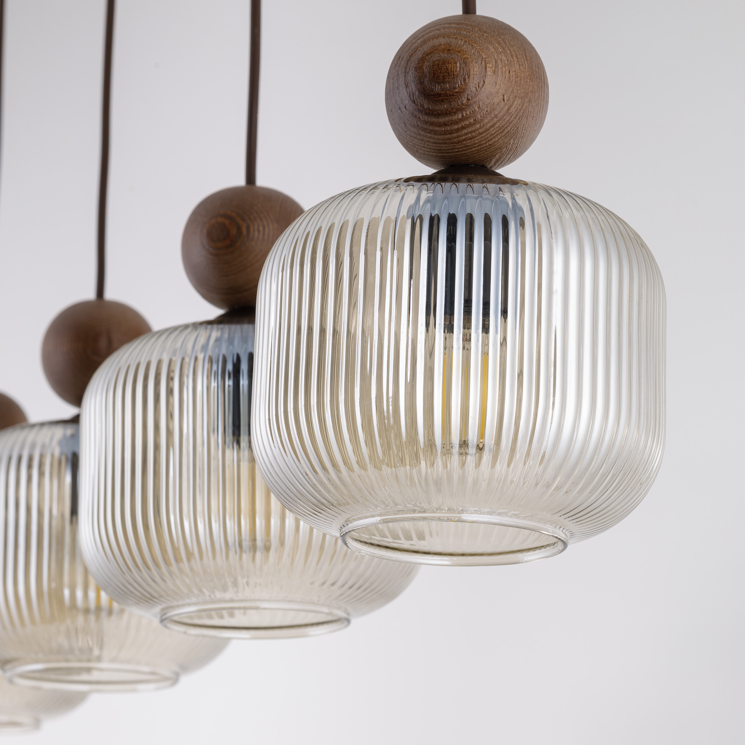BALLO ORZECH LAMPA WISZĄCA 4XE14 LISTWA BALLO ORZECH LAMPA WISZĄCA 4XE14 LISTWA