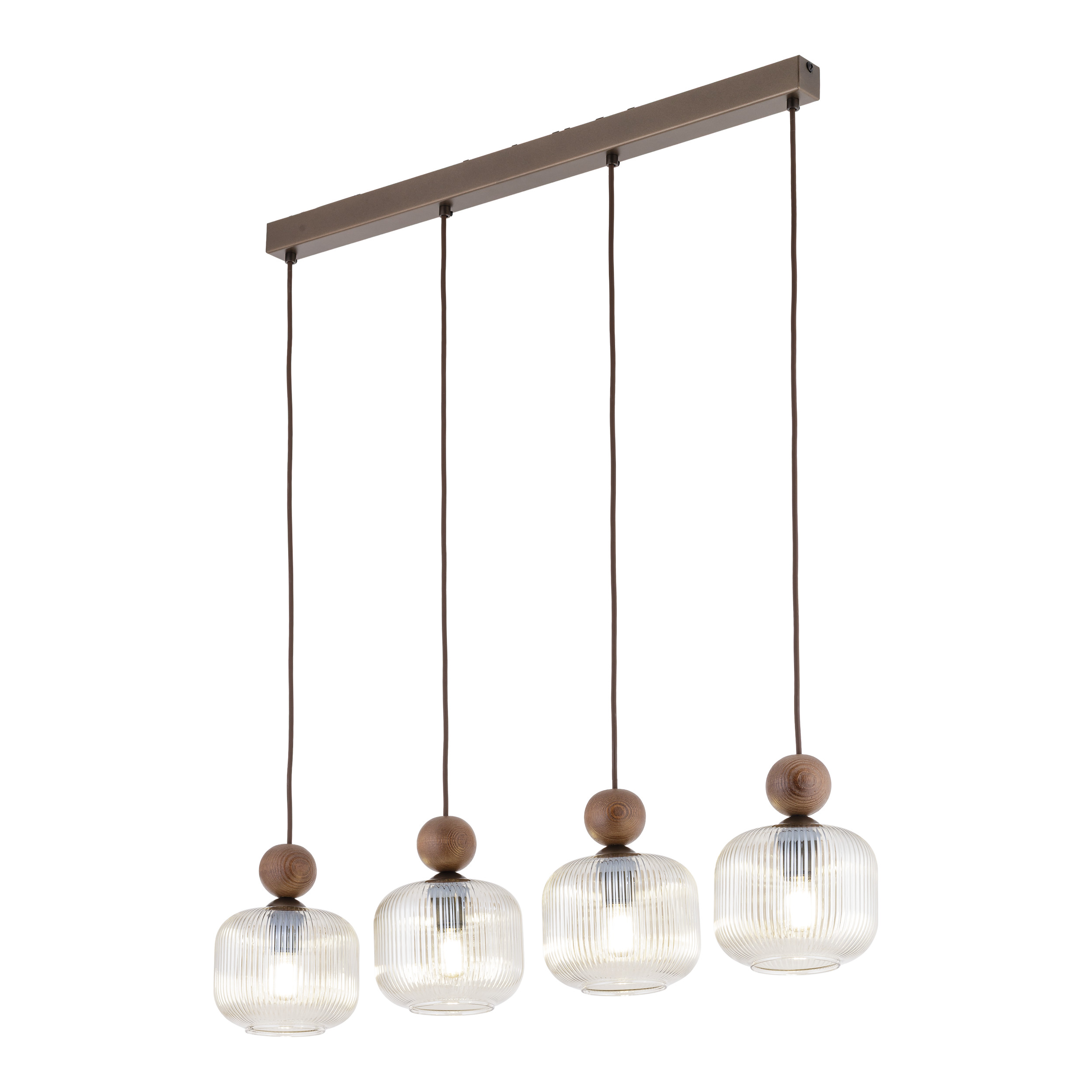 BALLO ORZECH LAMPA WISZĄCA 4XE14 LISTWA BALLO ORZECH LAMPA WISZĄCA 4XE14 LISTWA