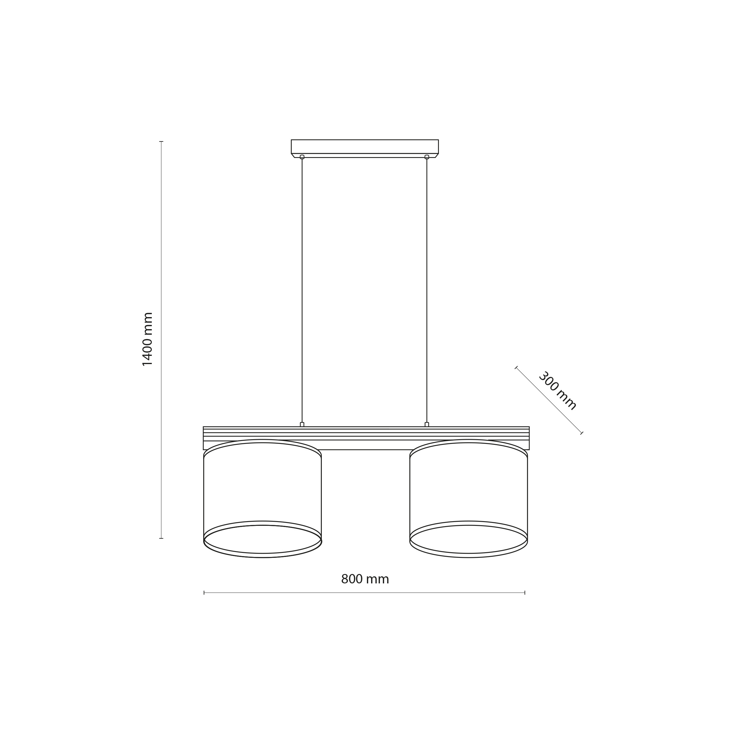 VIGA SHADE ORZECH LAMPA WISZĄCA 2XE27 VIGA SHADE ORZECH LAMPA WISZĄCA 2XE27