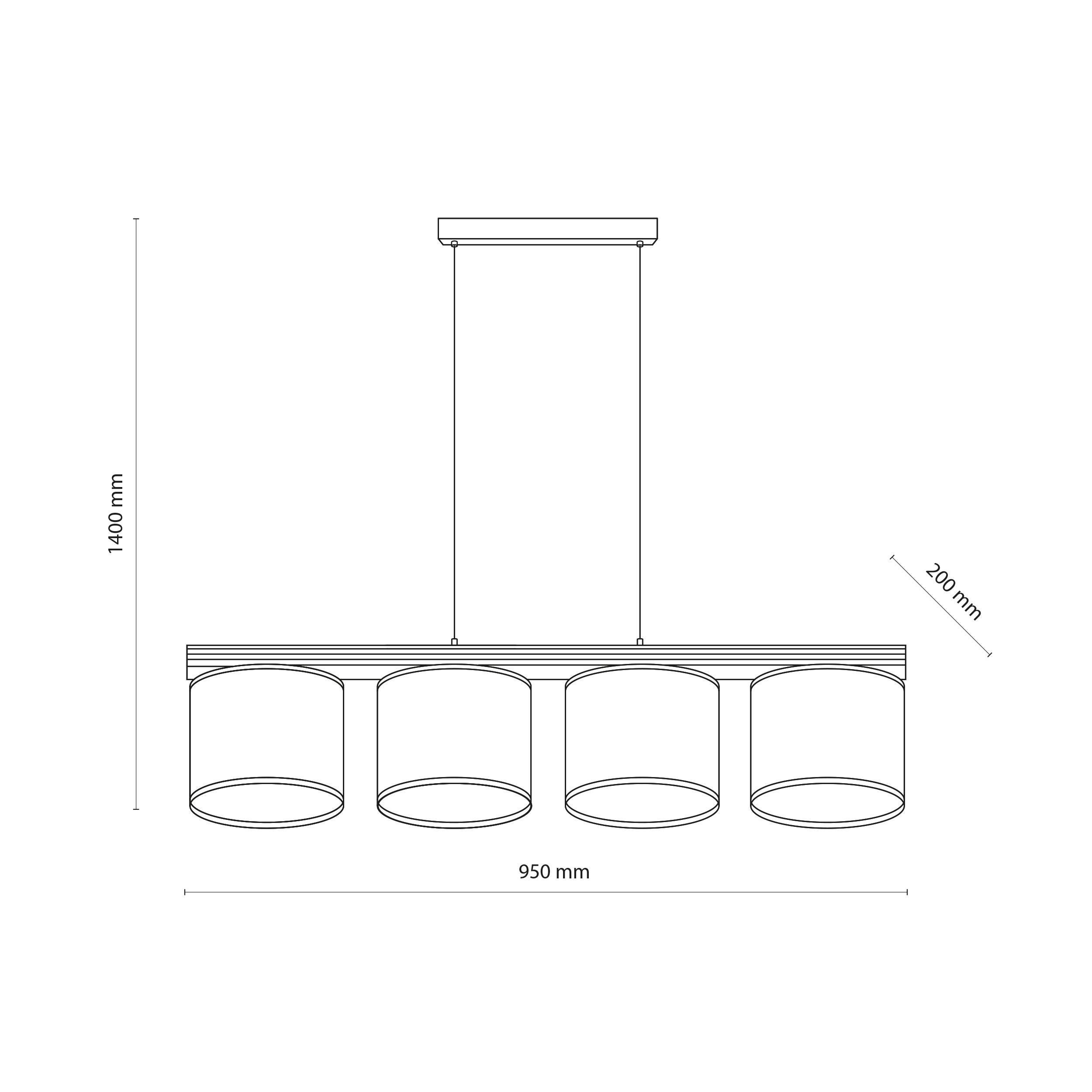 VIGA SHADE ORZECH LAMPA WISZĄCA 4XE27 VIGA SHADE ORZECH LAMPA WISZĄCA 4XE27
