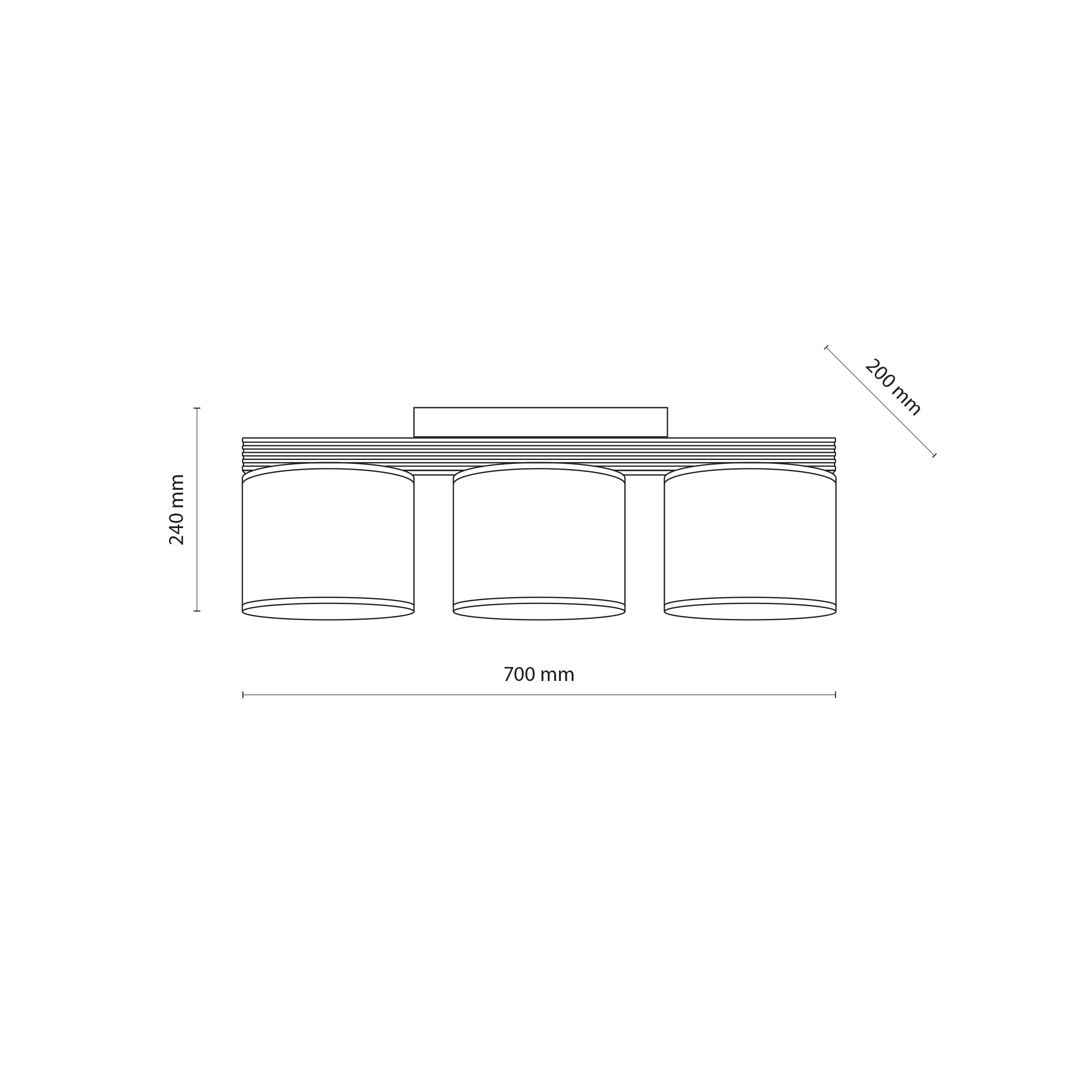 VIGA SHADE ORZECH LAMPA SUFITOWA 3XE27 VIGA SHADE ORZECH LAMPA SUFITOWA 3XE27