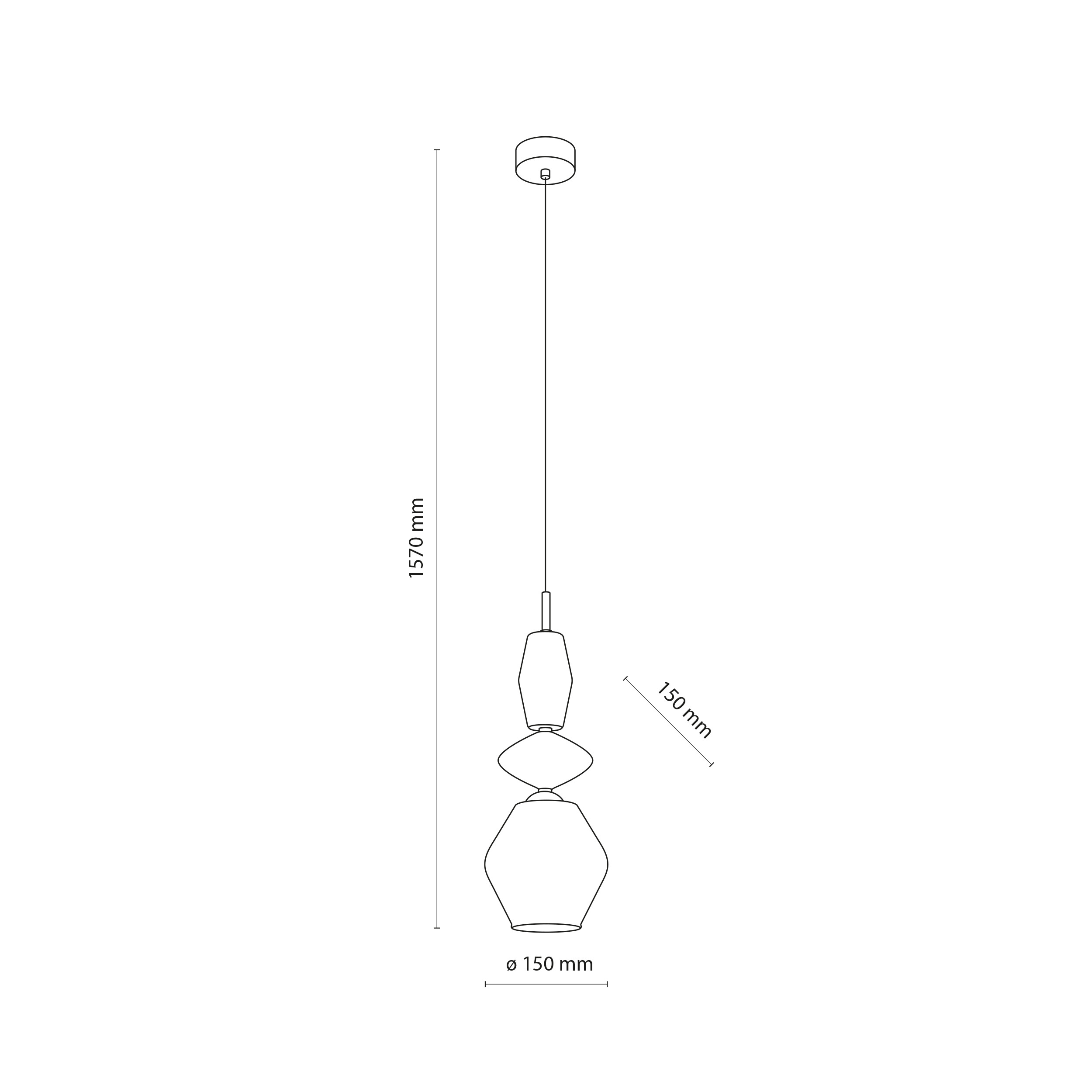 ZEN SABIA FUSO WHITE LAMPA WISZĄCA 1XE14 ZEN SABIA FUSO WHITE LAMPA WISZĄCA 1XE14