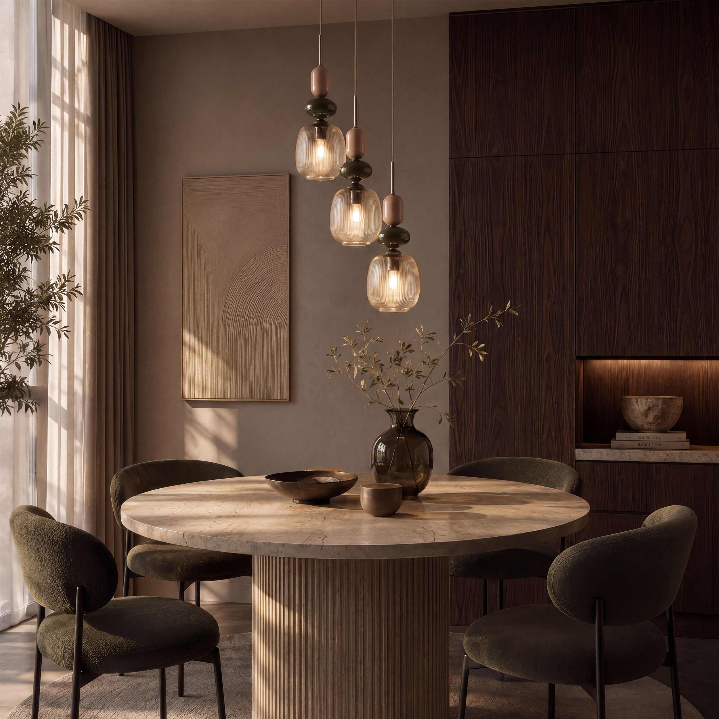 ZEN NEW BROWN BOTTI COGNAC LAMPA WISZĄCA 3XE14 KOŁO ZEN NEW BROWN BOTTI COGNAC LAMPA WISZĄCA 3XE14 KOŁO