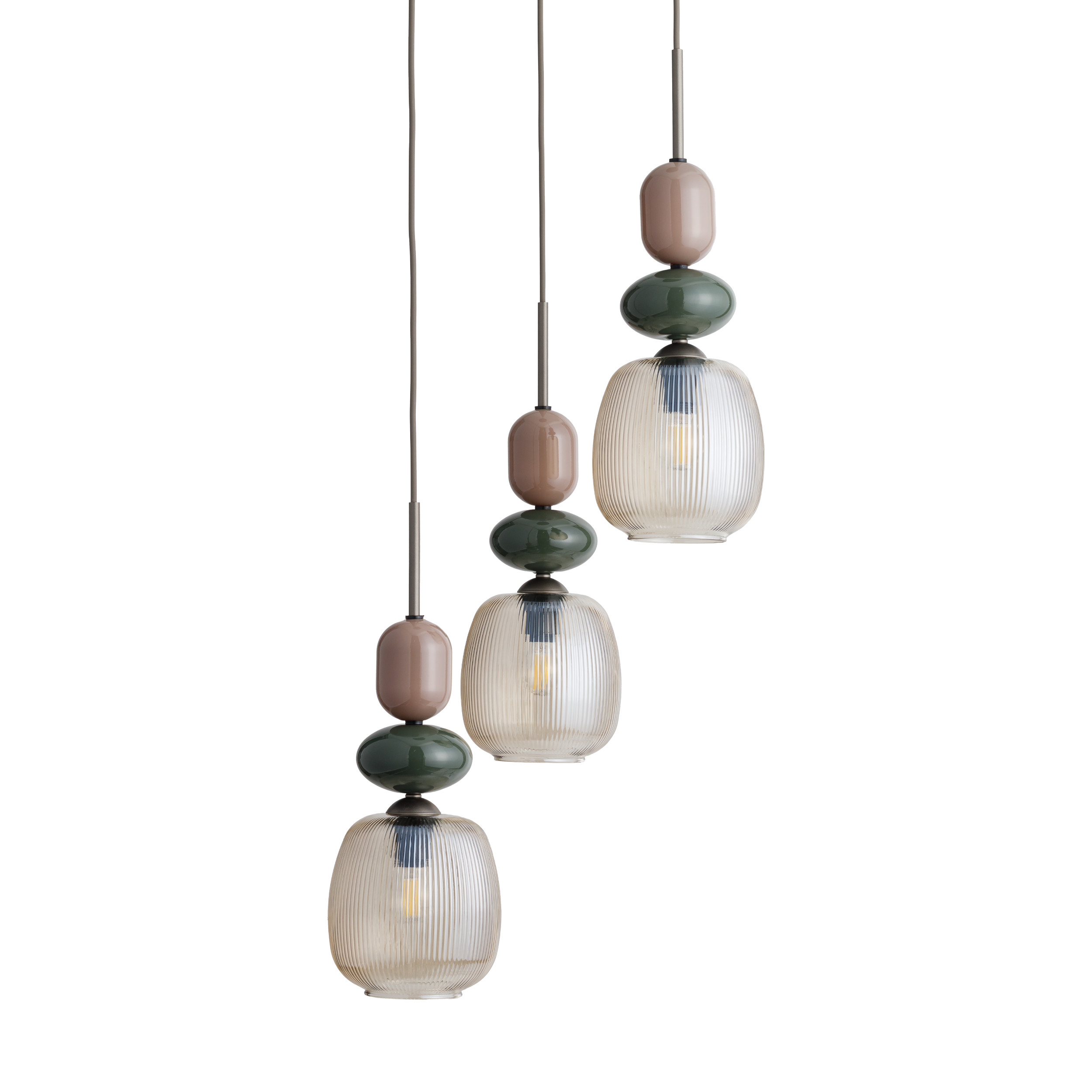 ZEN NEW BROWN BOTTI COGNAC LAMPA WISZĄCA 3XE14 KOŁO ZEN NEW BROWN BOTTI COGNAC LAMPA WISZĄCA 3XE14 KOŁO