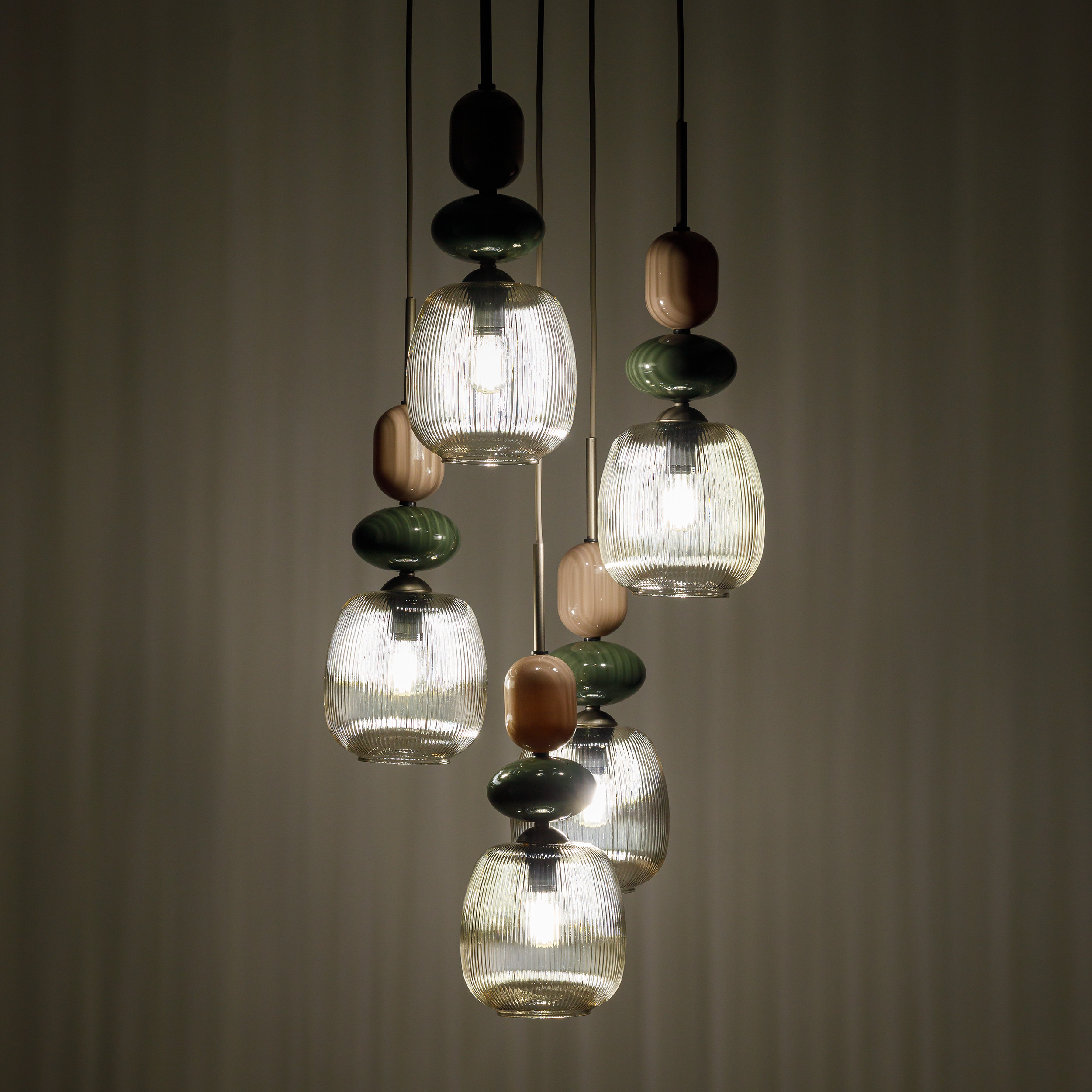 ZEN NEW BROWN BOTTI COGNAC LAMPA WISZĄCA 5XE14 KOŁO ZEN NEW BROWN BOTTI COGNAC LAMPA WISZĄCA 5XE14 KOŁO