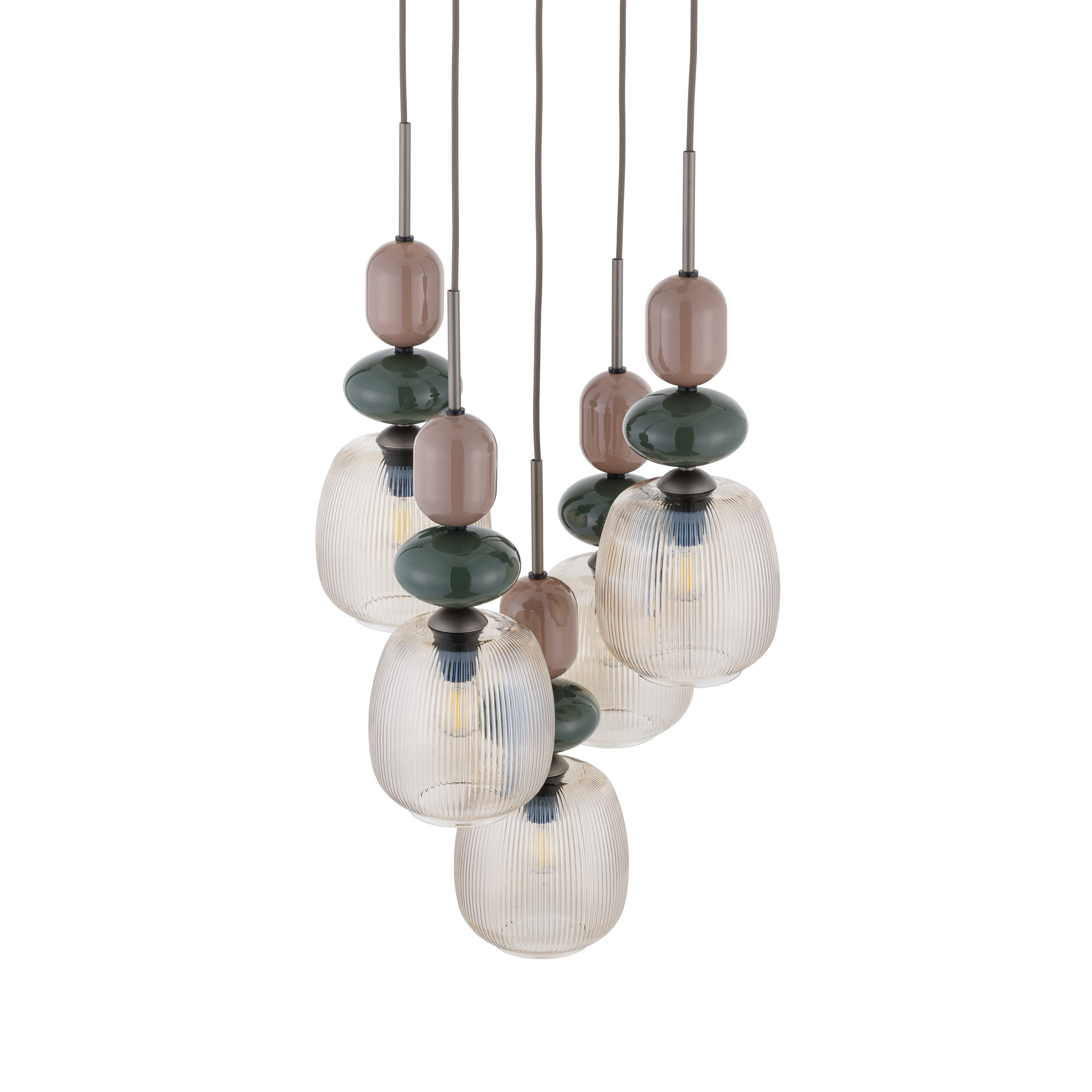 ZEN NEW BROWN BOTTI COGNAC LAMPA WISZĄCA 5XE14 KOŁO ZEN NEW BROWN BOTTI COGNAC LAMPA WISZĄCA 5XE14 KOŁO