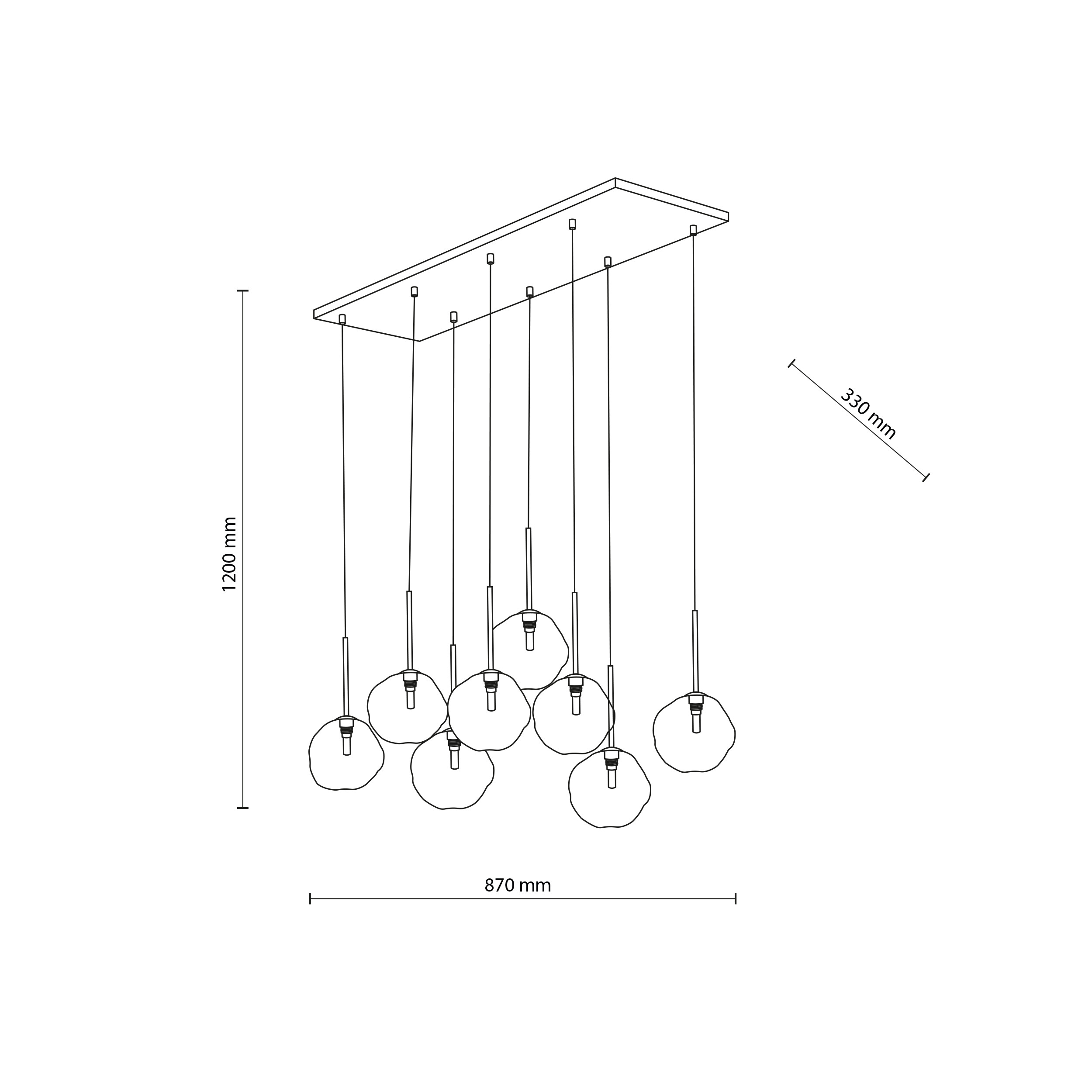 LAVA SABIA LAMPA WISZĄCA 8XG9 LAVA SABIA LAMPA WISZĄCA 8XG9
