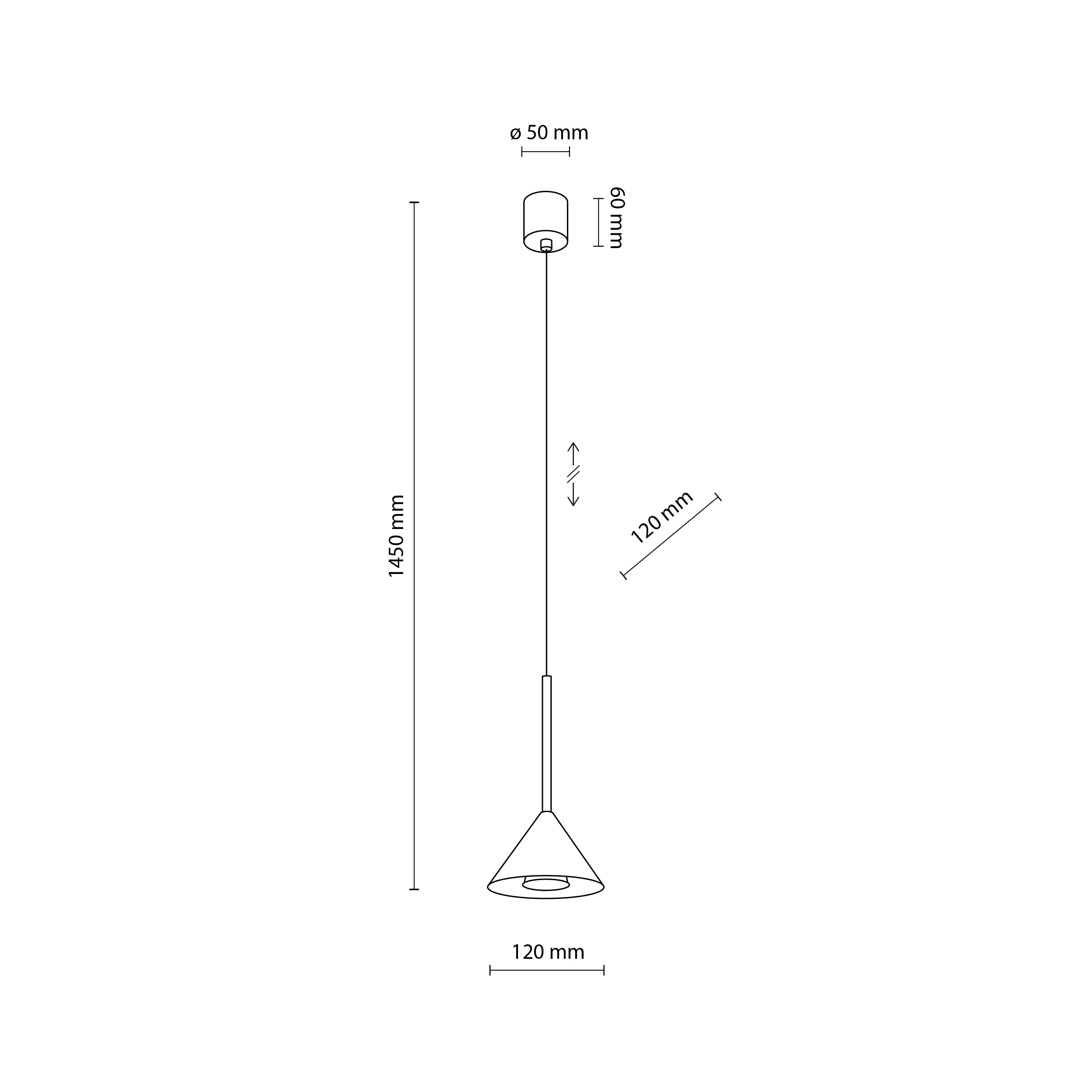 CONO MINI SABIA LAMPA WISZĄCA 1XGU10 CONO MINI SABIA LAMPA WISZĄCA 1XGU10