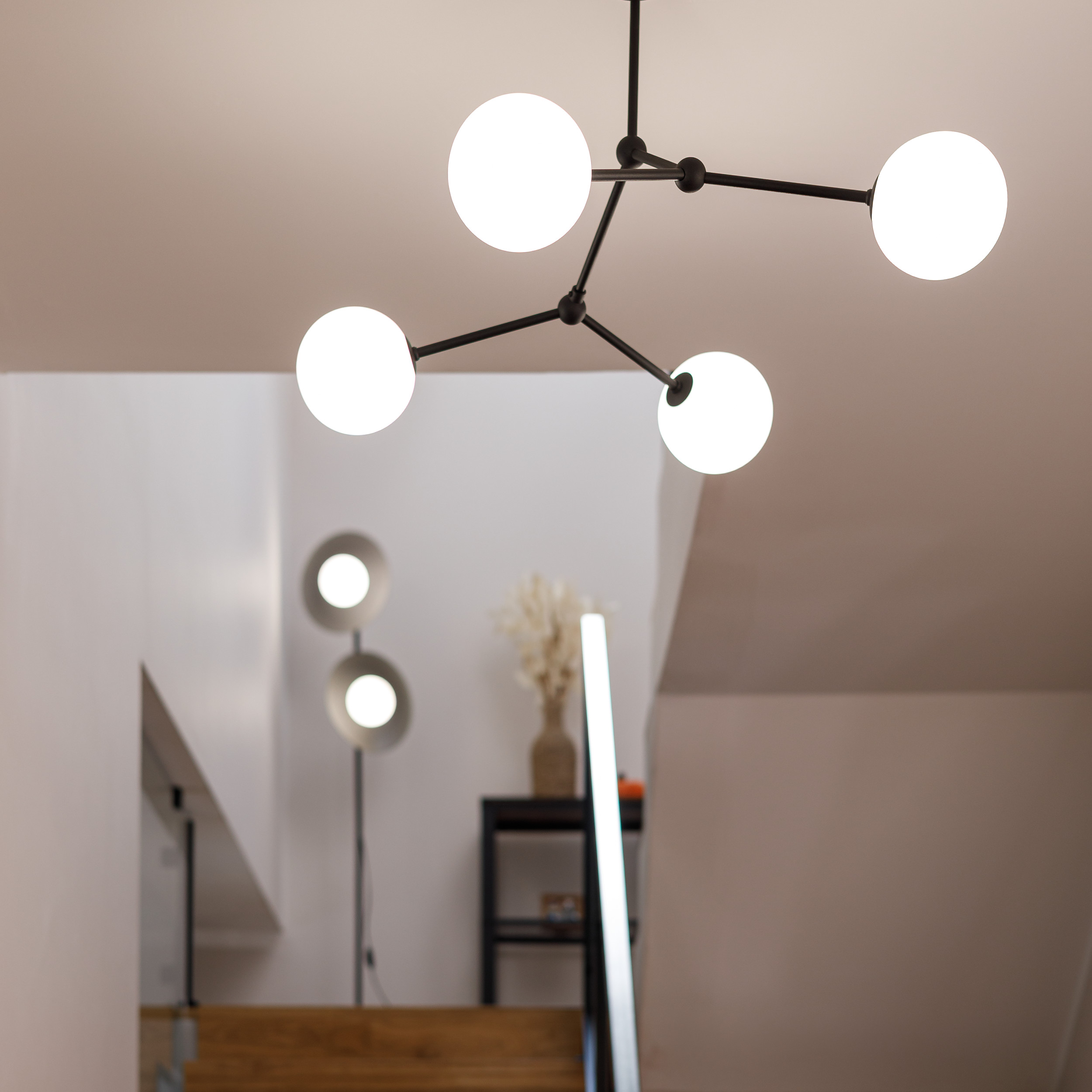 SLATE BLACK GLASS LAMPA PODŁOGOWA 2XG9 SLATE BLACK GLASS LAMPA PODŁOGOWA 2XG9