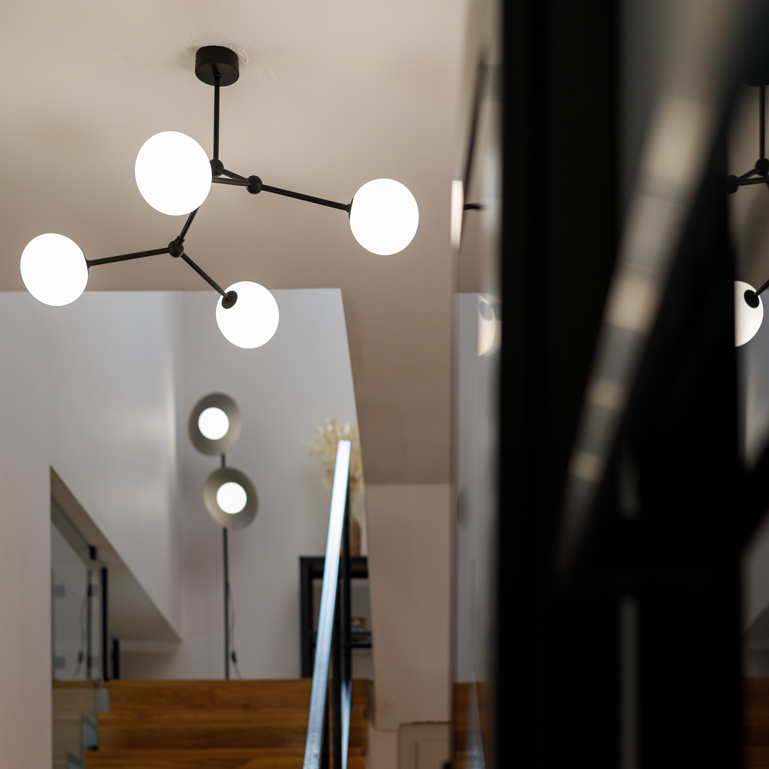 SLATE BLACK GLASS LAMPA PODŁOGOWA 2XG9 SLATE BLACK GLASS LAMPA PODŁOGOWA 2XG9