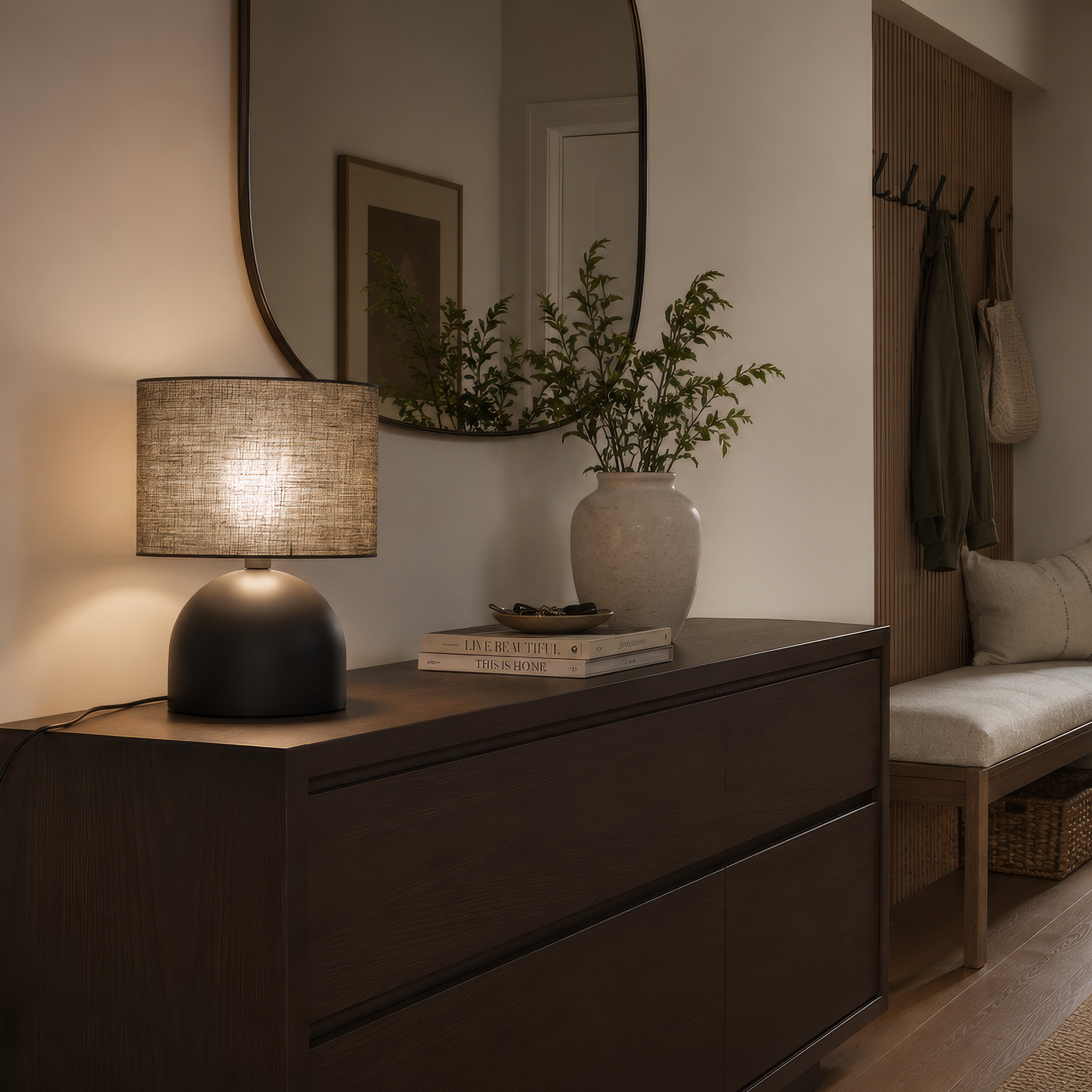 TAMI NEW BROWN LAMPKA NOCNA 1XE27 TAMI NEW BROWN LAMPKA NOCNA 1XE27