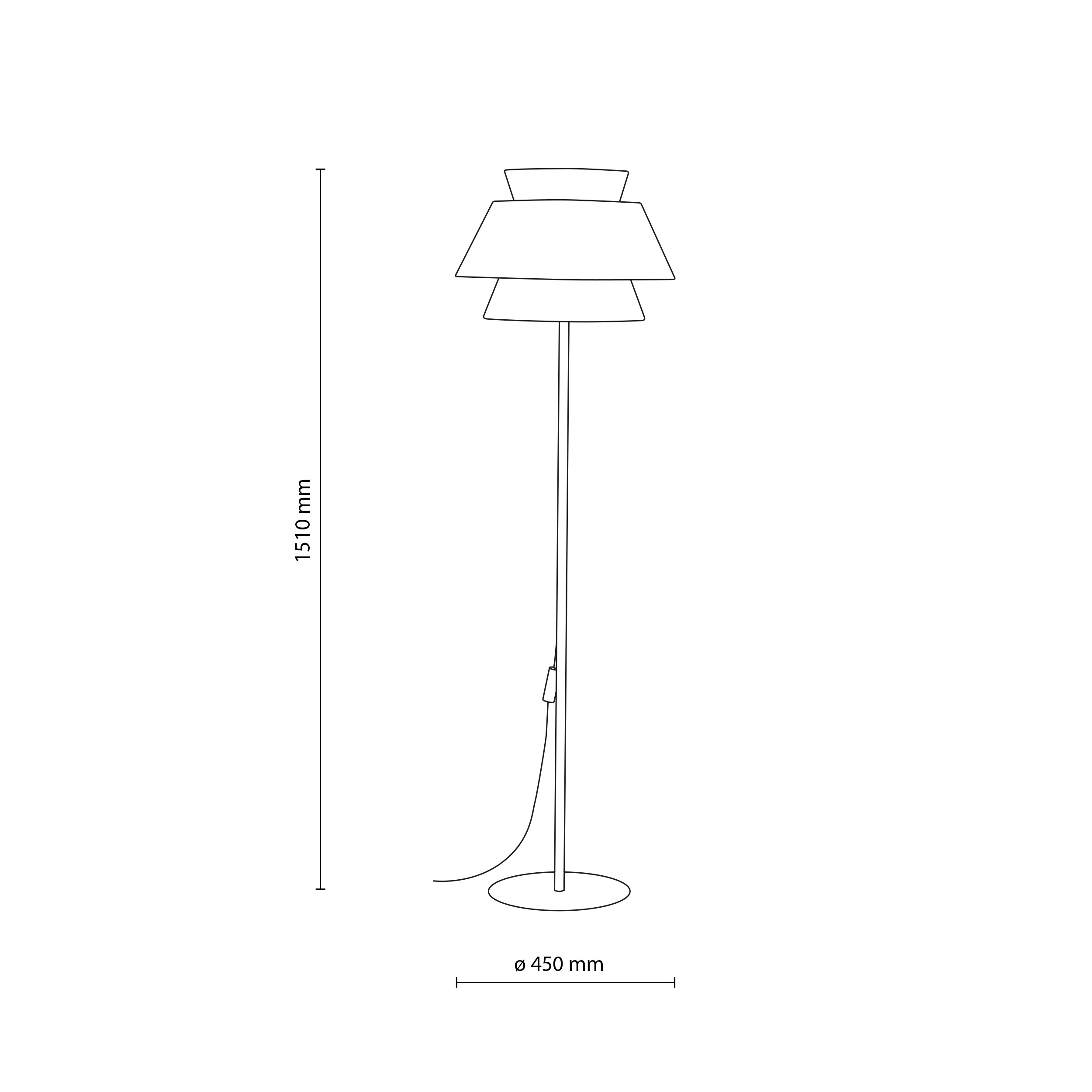 KALUM LEN LAMPA PODŁOGOWA 1XE27 KALUM LEN LAMPA PODŁOGOWA 1XE27
