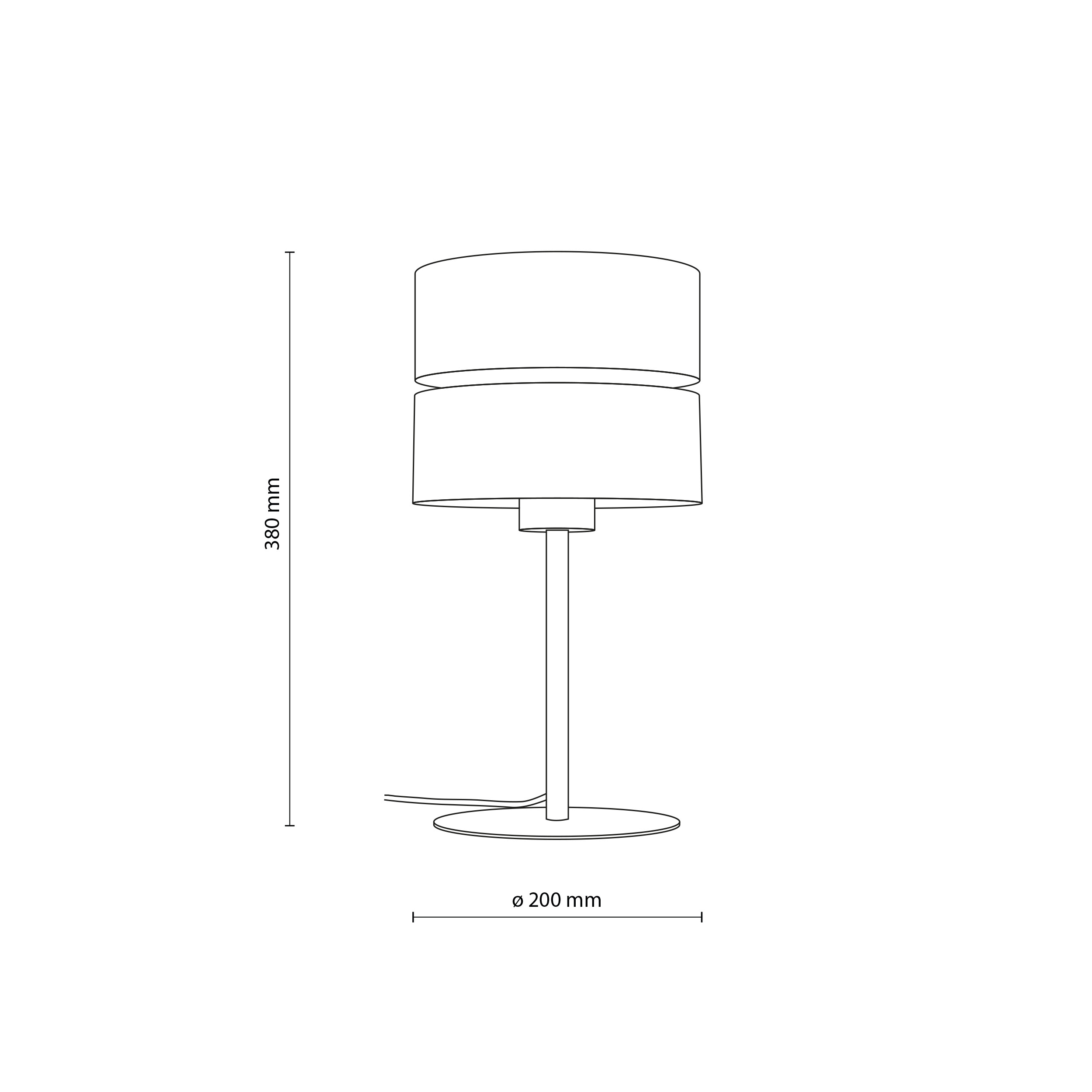 DORMA WOOD JUTA LAMPKA NOCNA 1XE27 DORMA WOOD JUTA LAMPKA NOCNA 1XE27
