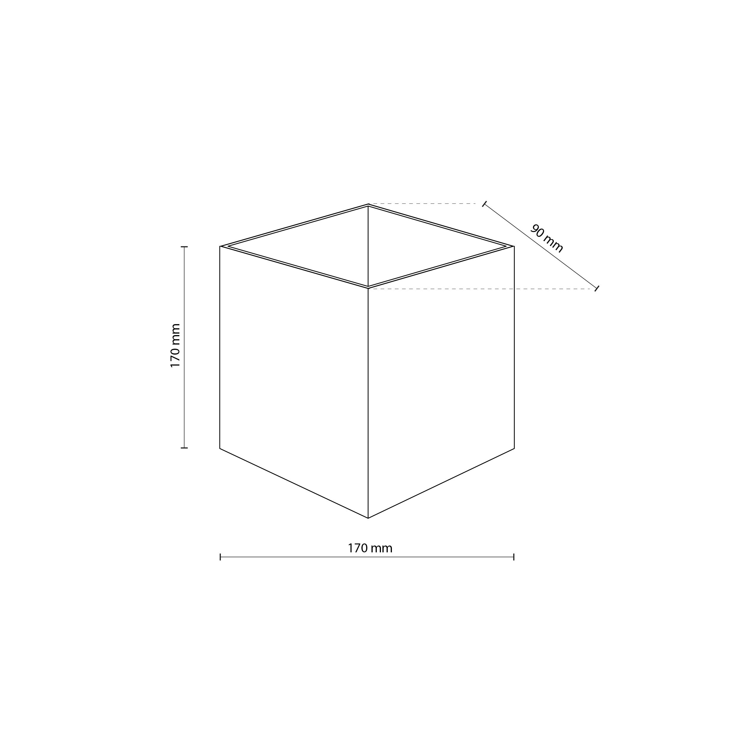 CUBE GRAY KINKIET LED IP 54 CUBE GRAY KINKIET LED IP 54