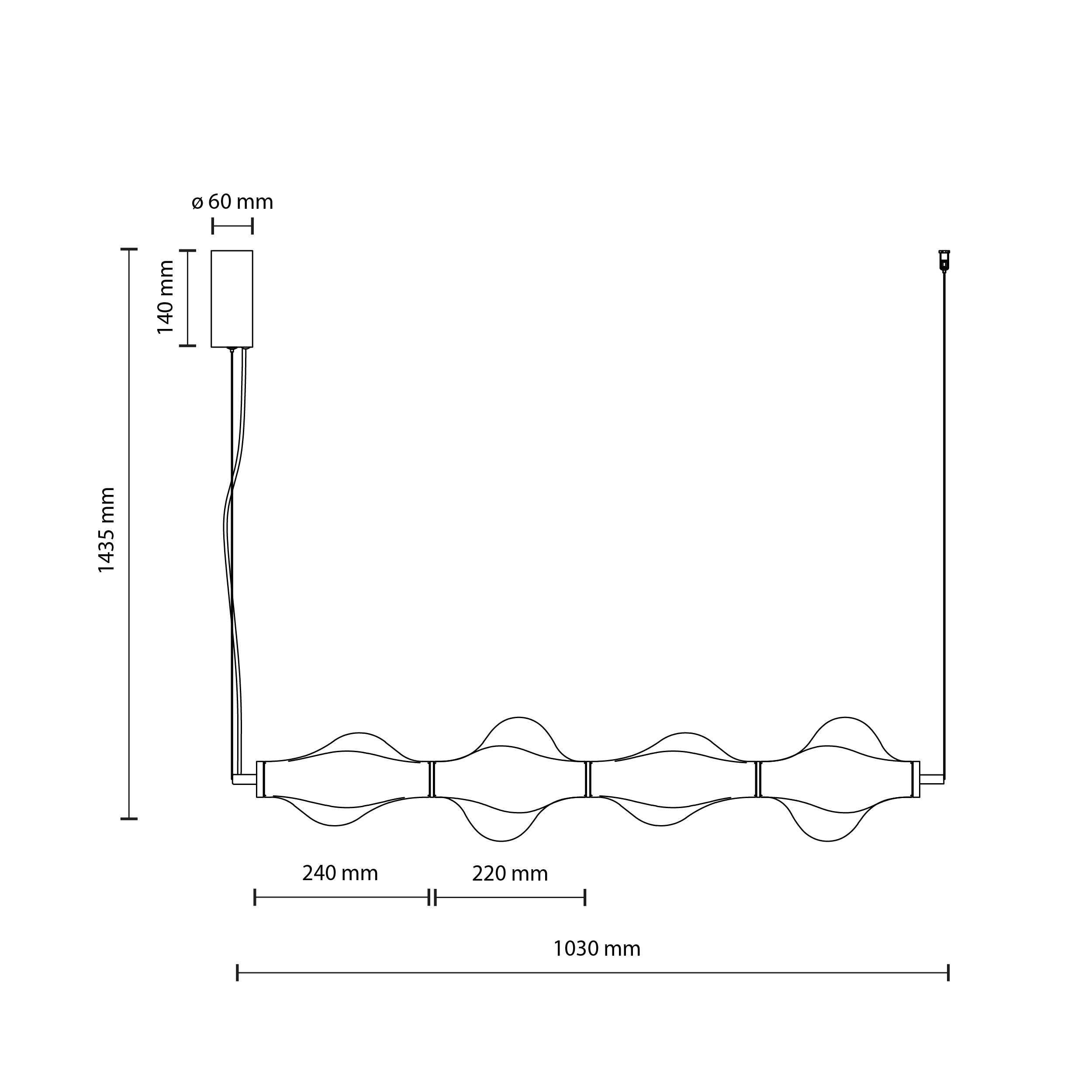 ELVA BLACK LAMPA WISZĄCA LED 30W ELVA BLACK LAMPA WISZĄCA LED 30W