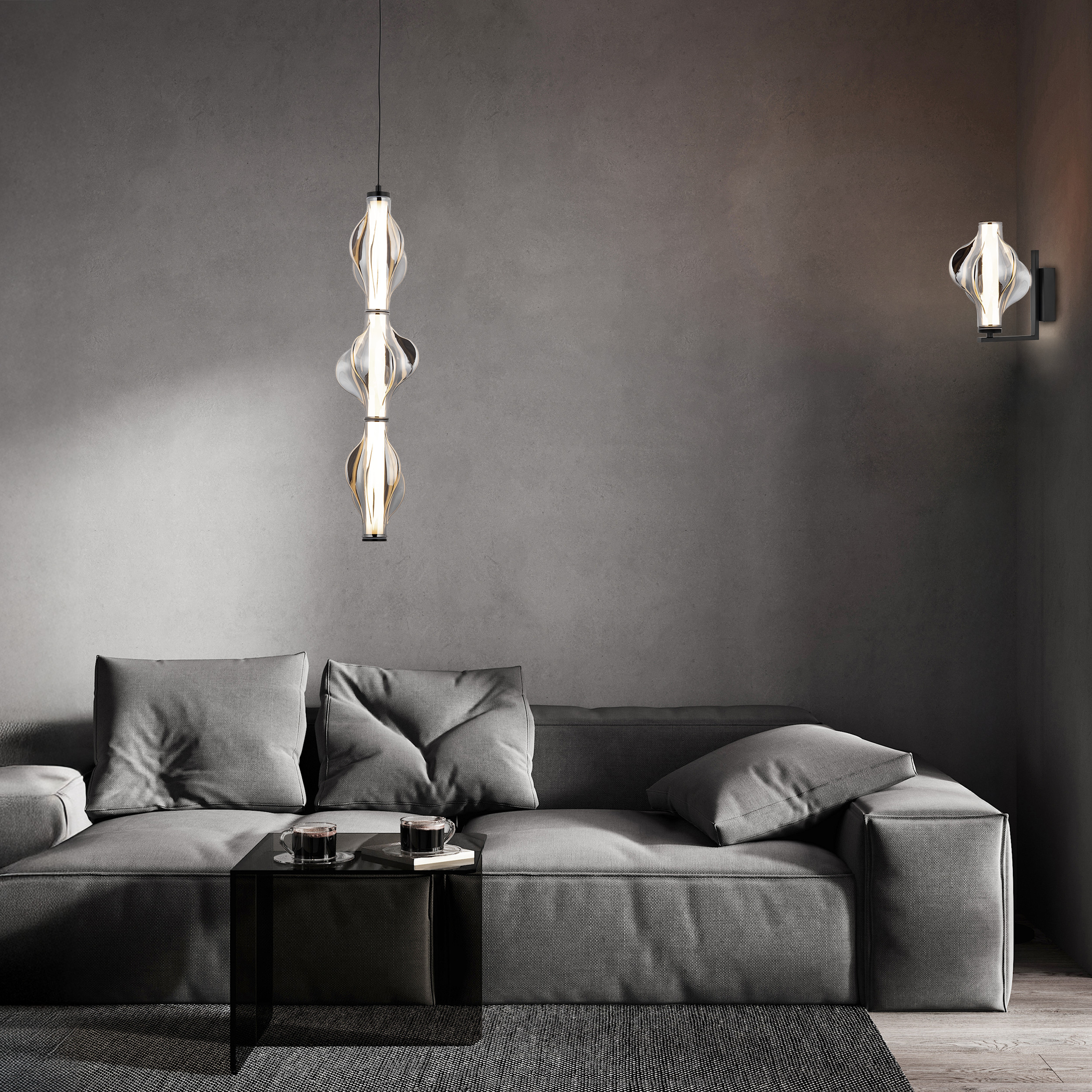 ELVA BLACK KINKIET LED 8W ELVA BLACK KINKIET LED 8W