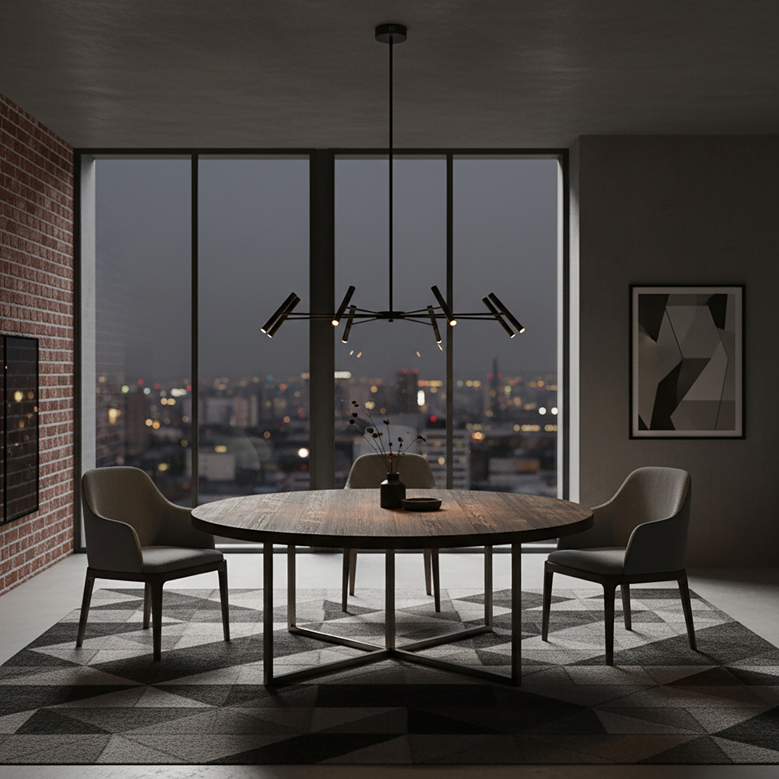 NIVA BLACK LAMPA WISZĄCA LED 40W NIVA BLACK LAMPA WISZĄCA LED 40W