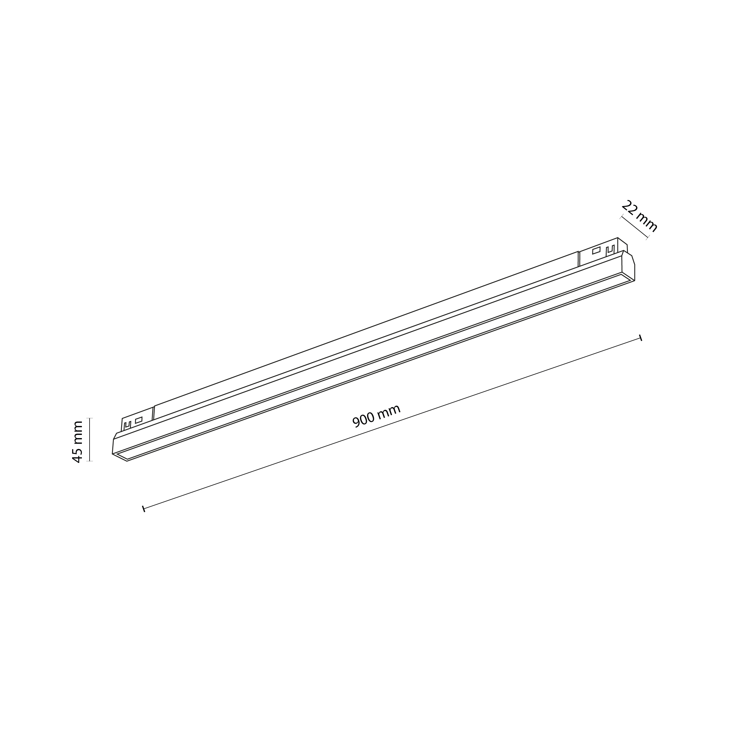 MAGNETIC EASY LINE WHITE 25W CCT MAGNETIC EASY LINE WHITE 25W CCT