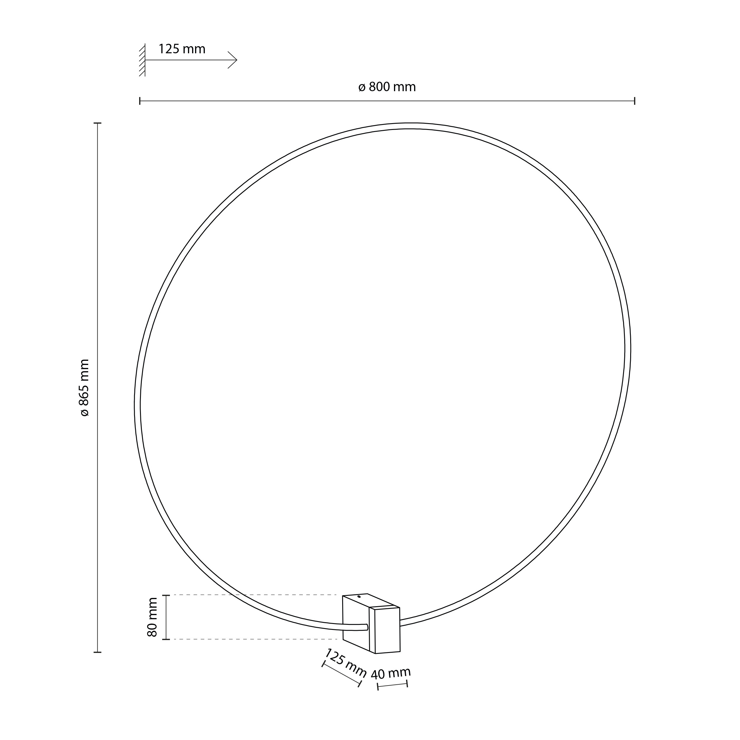 VEXA BLACK KINKIET LED 30W VEXA BLACK KINKIET LED 30W
